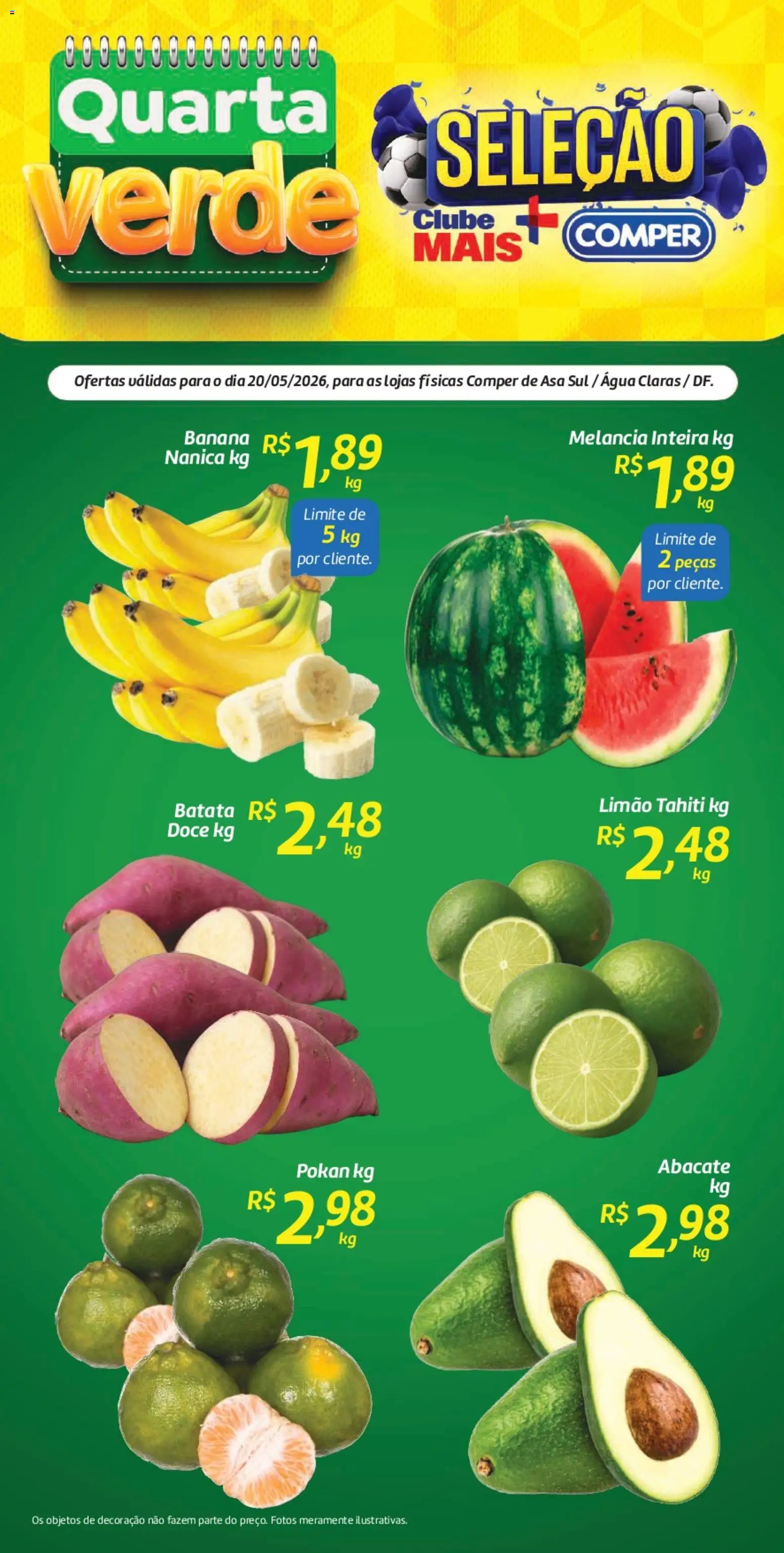 Comper Folheto - válido de 20.05.2026 | Página: 1 | Produtos: Melancia, Batata