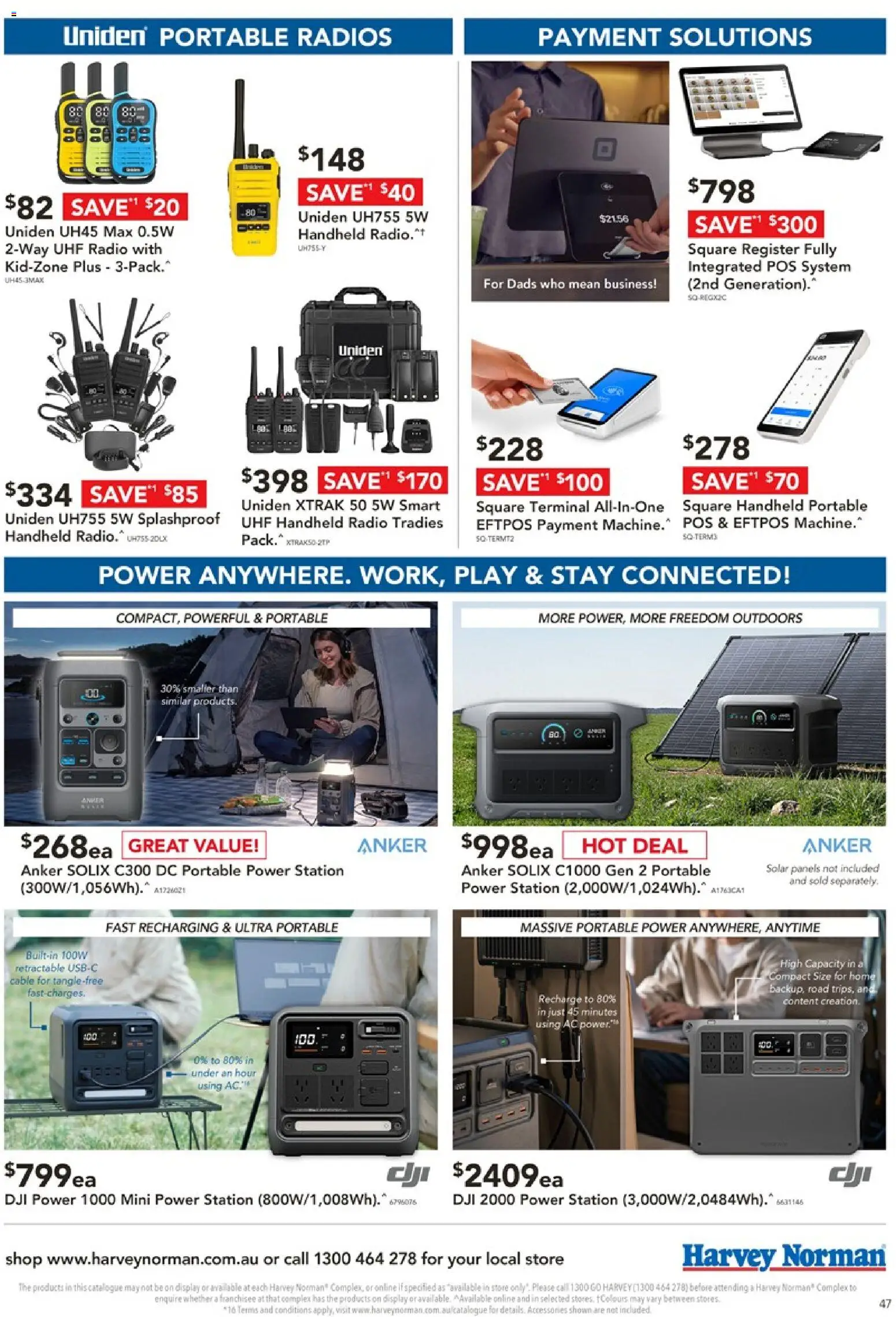 Harvey Norman catalogue - valid from 18/08/2026 | Page: 47 | Products: Accessories, Radio, Cable, Portable