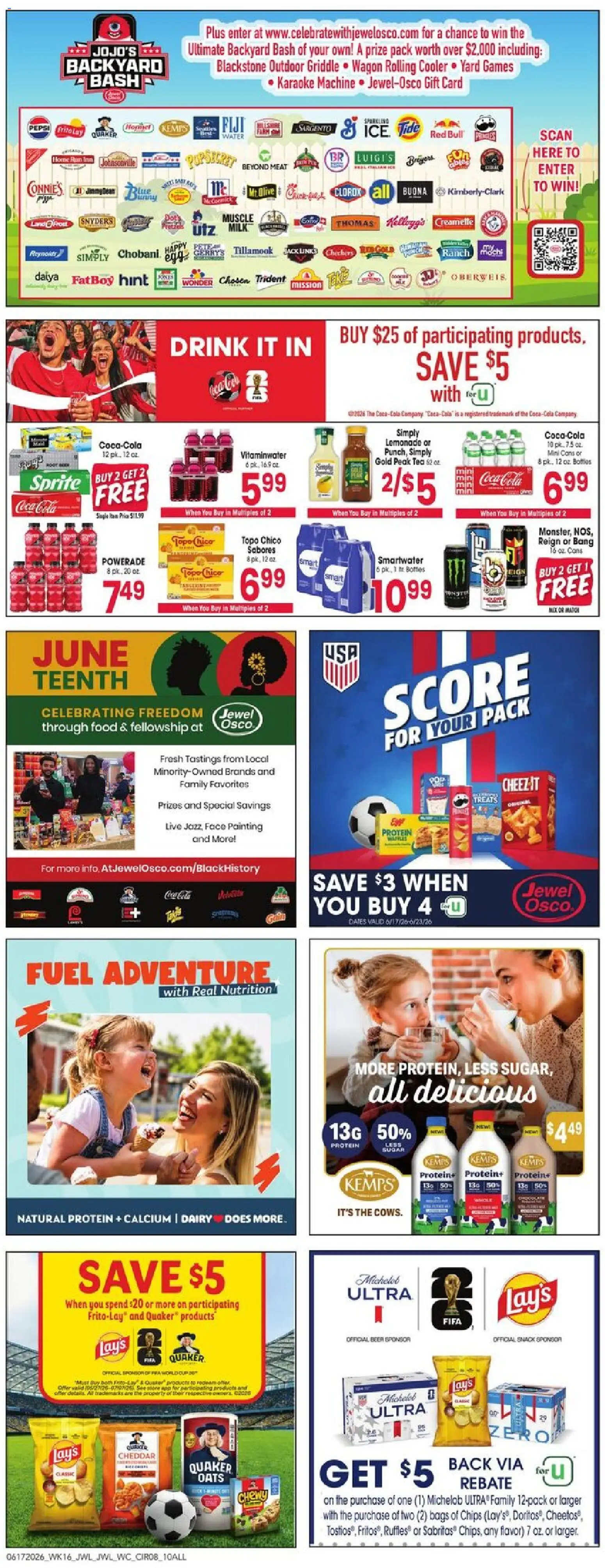 Jewel Osco Weekly Ad - IA - valid from 17.06.2026 | Page: 8 | Products: Beer, Tea, Chips, Water