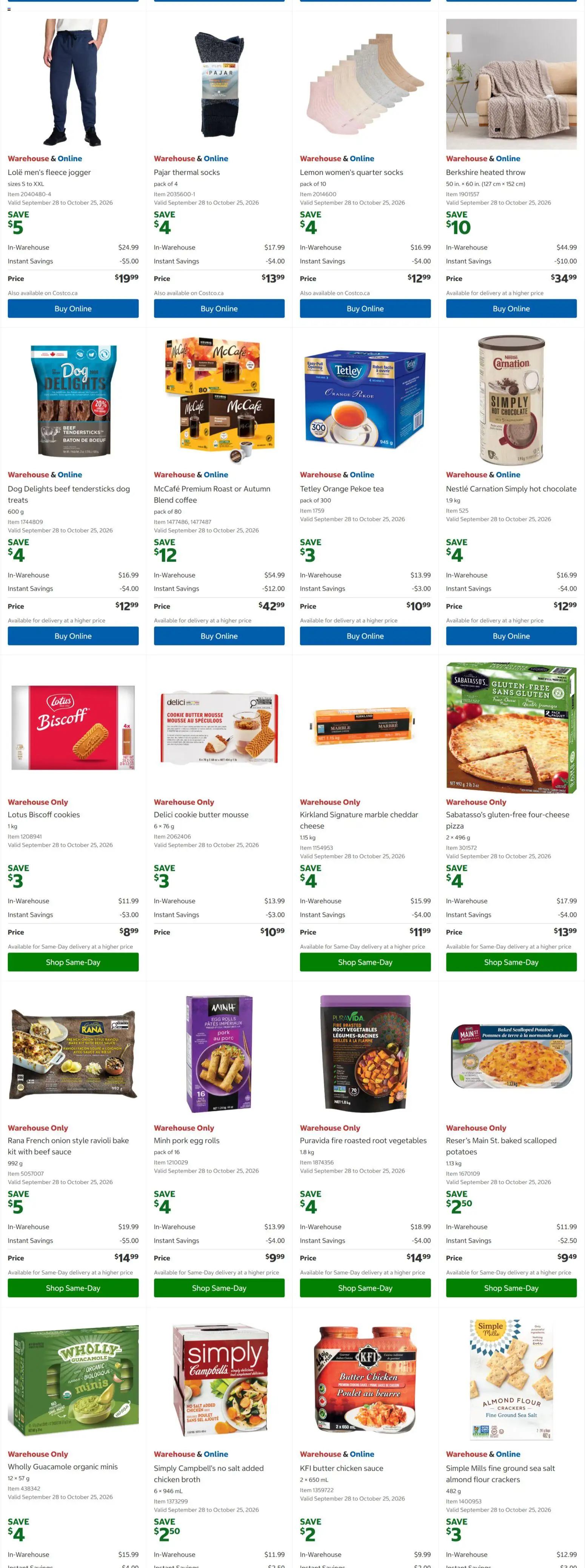 Costco flyer valid from Sep 28, 2026 | Page: 3