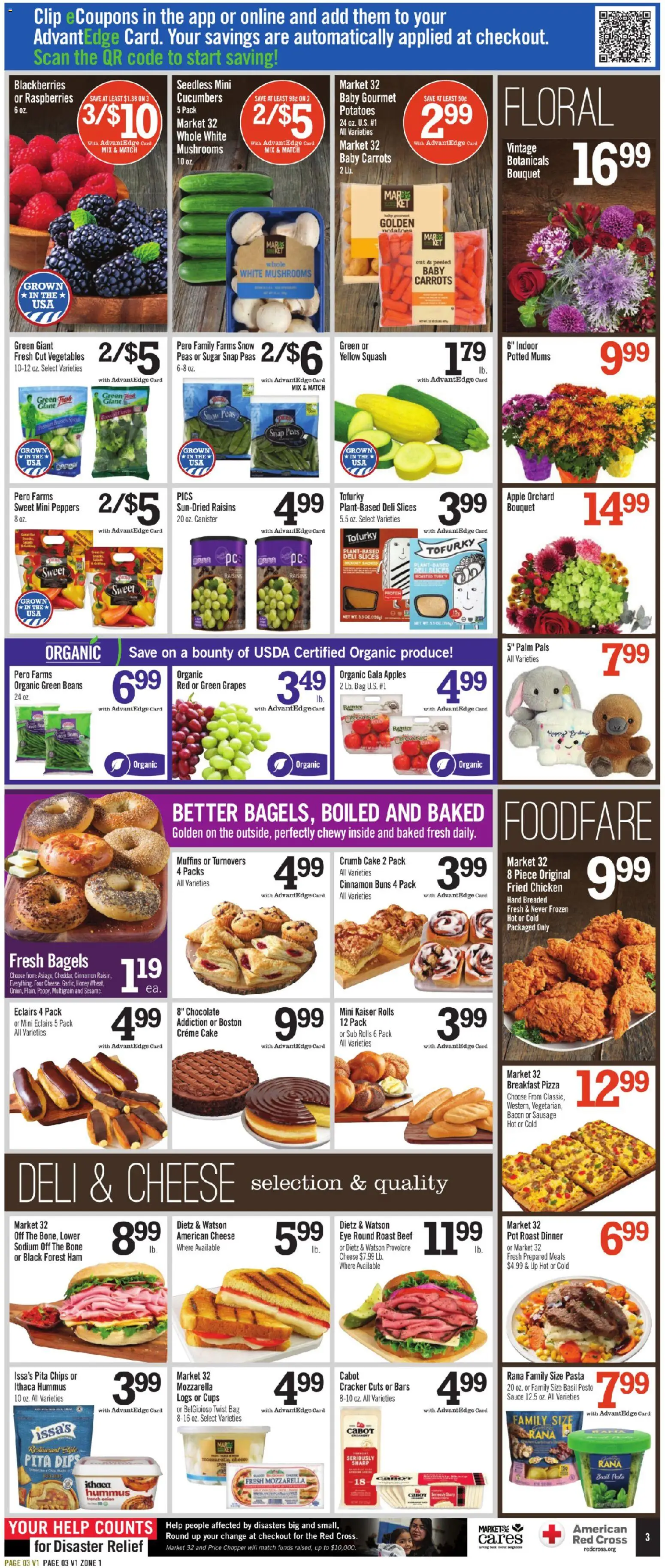 Price Chopper Weekly Ad - valid from 09/20/2026 | Page: 3 | Products: Beef, Sauce, Cake, Hummus