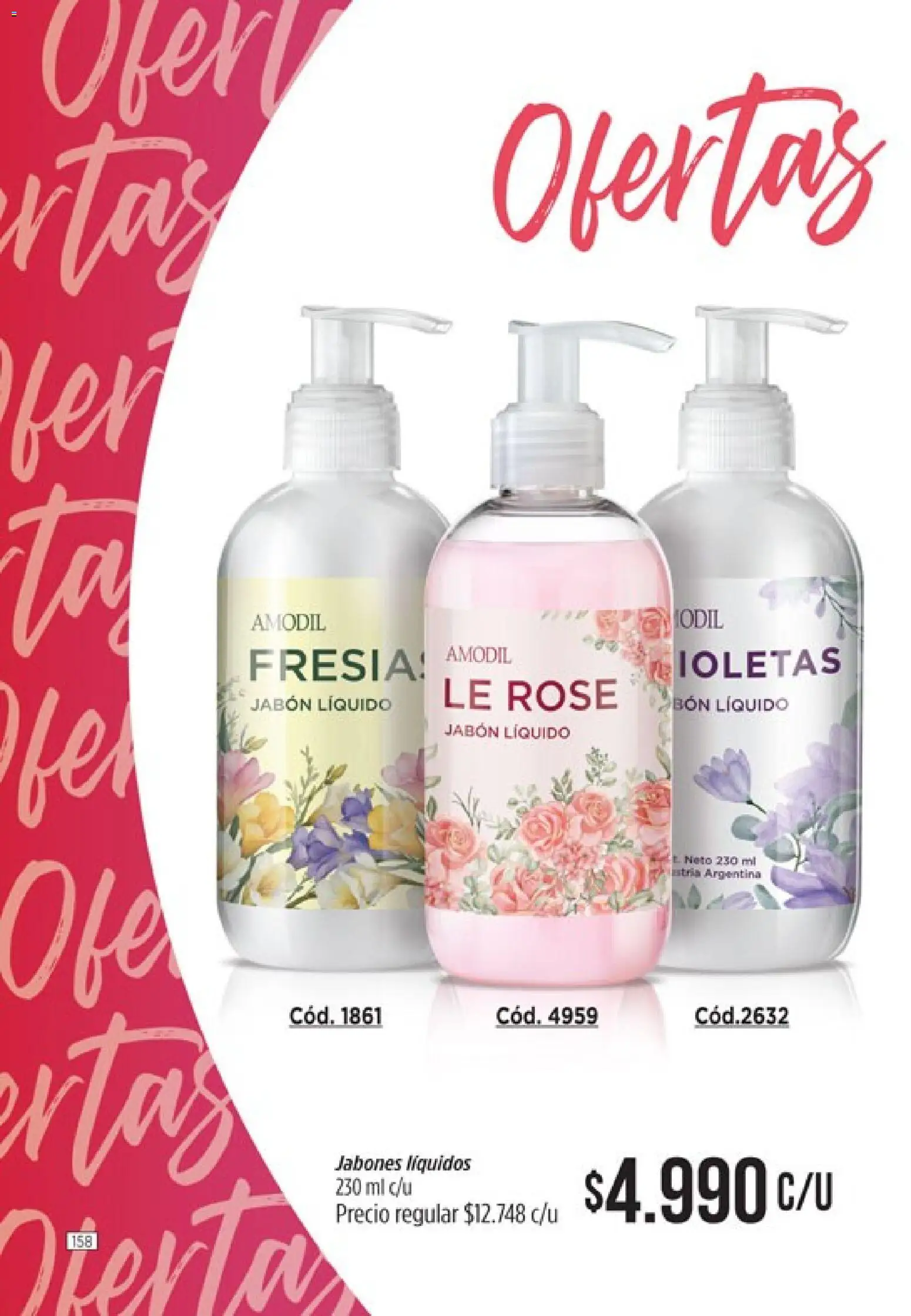 Catálogo Amodil Campaña 4 │ válido desde el 01/03/2026 | Página: 158 | Productos: Jabón líquido, Jabón