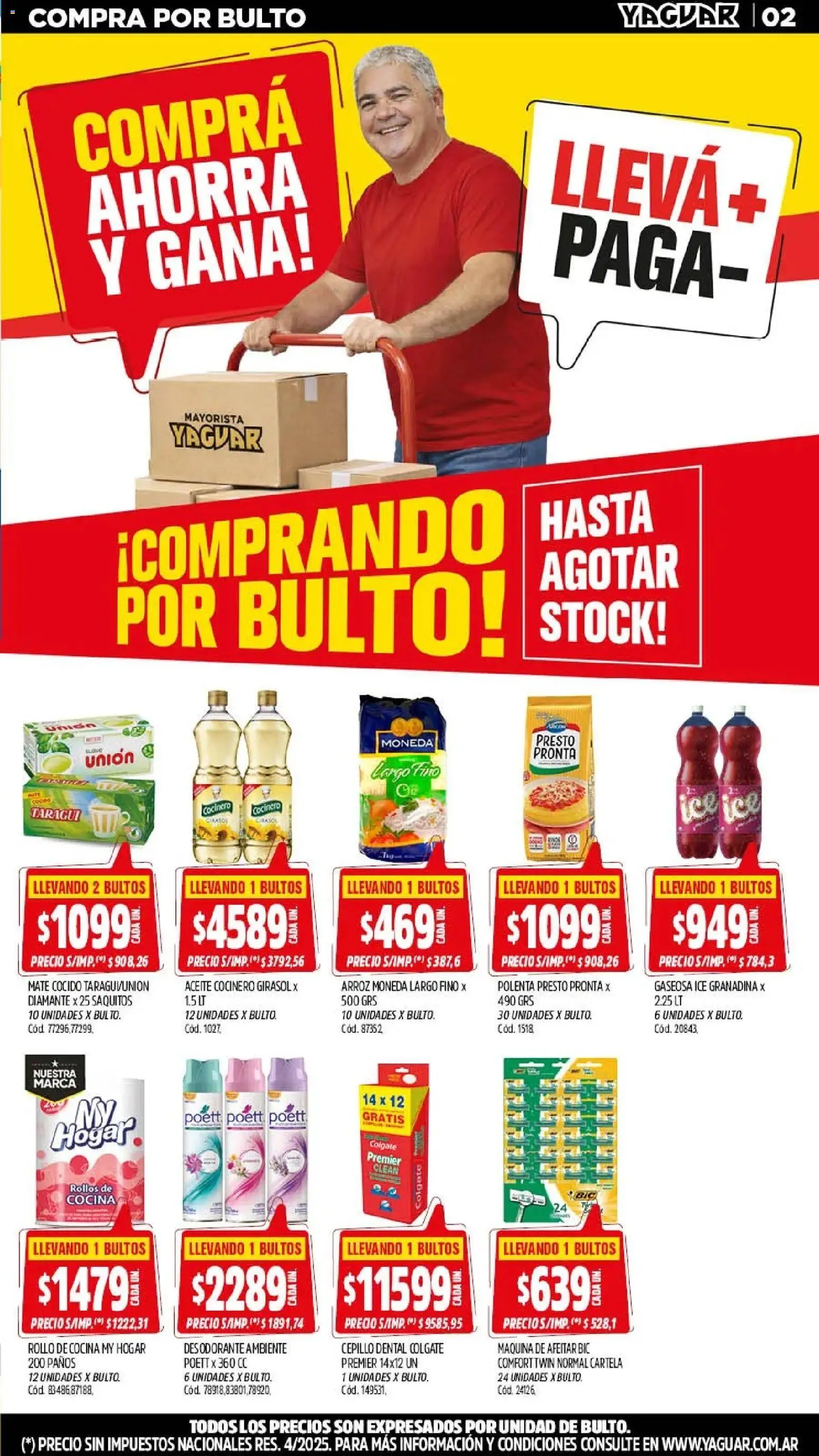 Yaguar - Oferta Semanal Jujuy │ válido desde el 25.05.2026 | Página: 2 | Productos: Cocina, Aceite, Arroz, Mate cocido