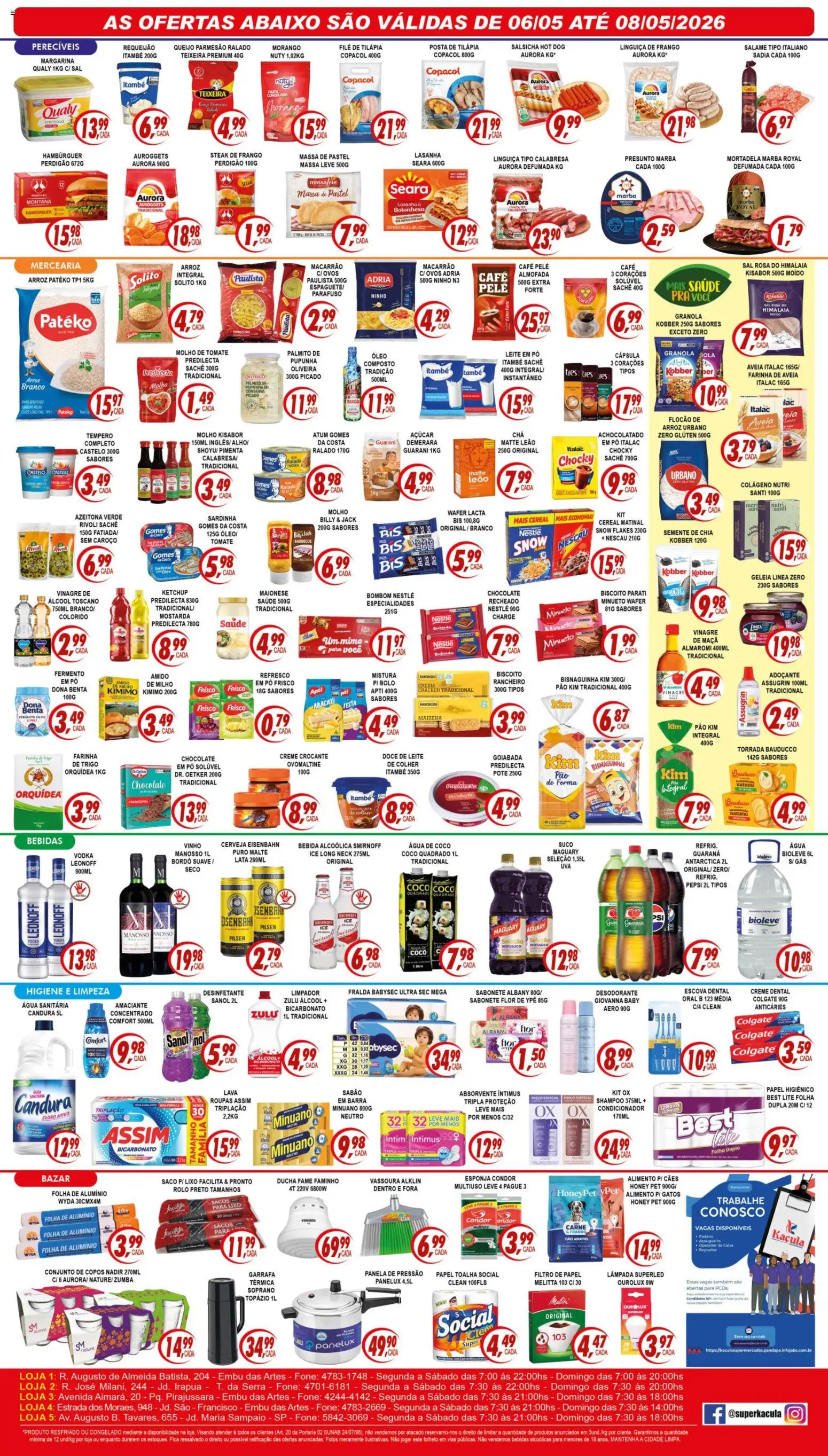 Kaçula Folheto - válido de 06.05.2026 | Página: 2 | Produtos: Filtro de papel, Salsicha, Creme, Goiabada