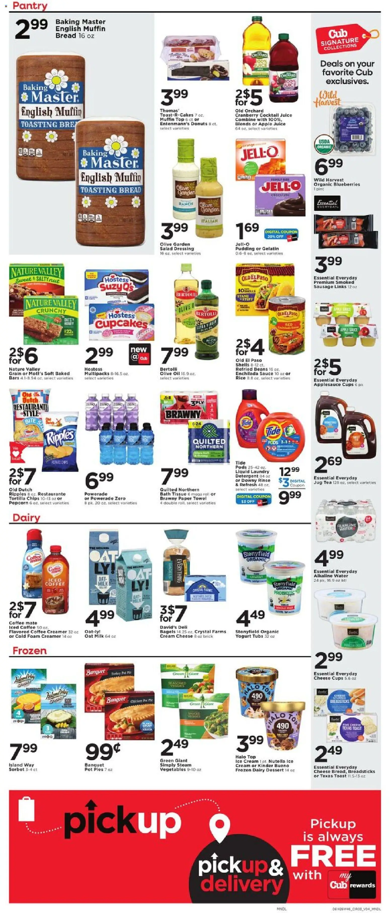Cub Foods Weekly Ad - valid from 14.06.2026 | Page: 5 | Products: Juice, Cream, Ice cream, Muffin