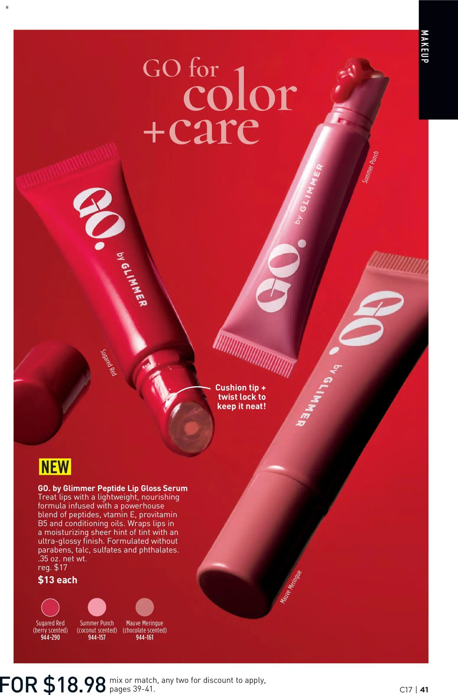 Avon Brochure - valid from 08/12/2026 | Page: 41 | Products: Lip gloss, Chocolate, Cushion, Coconut