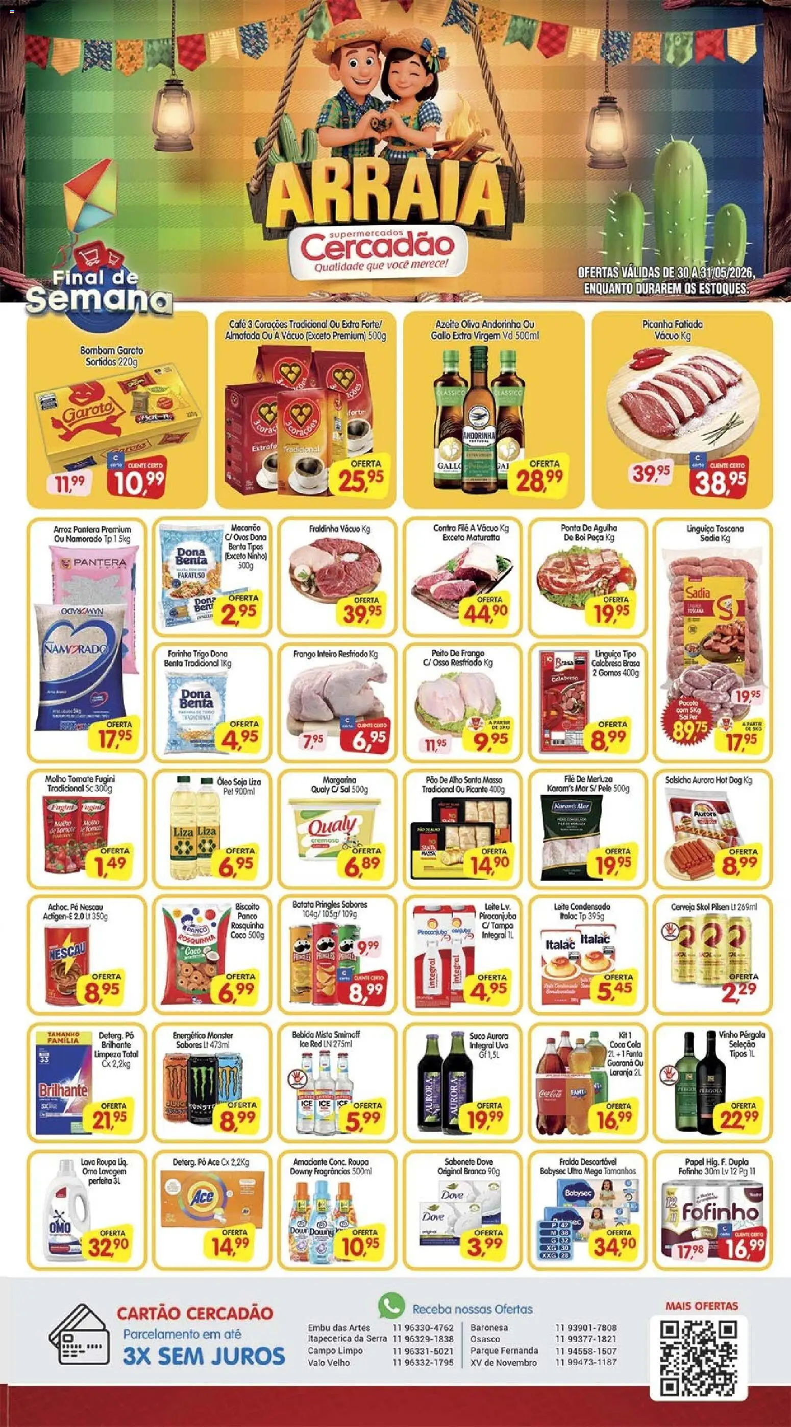 Cercadão Folheto - válido de 30.05.2026 | Página: 1 | Produtos: Guaraná, Pão, Sal, Margarina