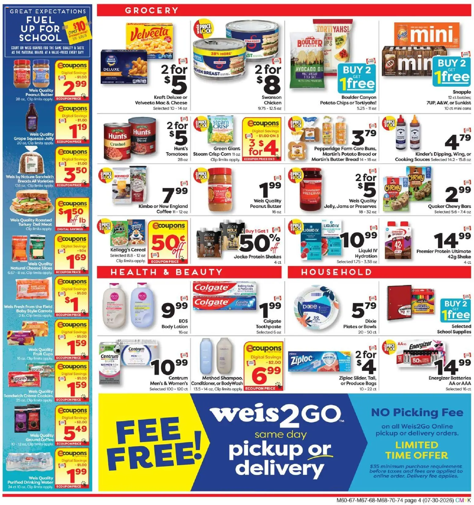 Weis - Weekly Circular - DE - valid from 07/30/2026 | Page: 4