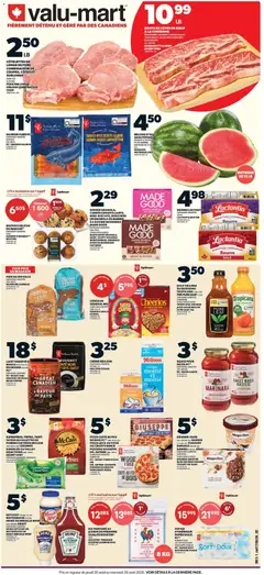 Preview of Valu Mart circulaire from shop Valu Mart valid from Aug 20, 2026 | Page: 1 | Products: Rice, Salmon, Legumes, Bread