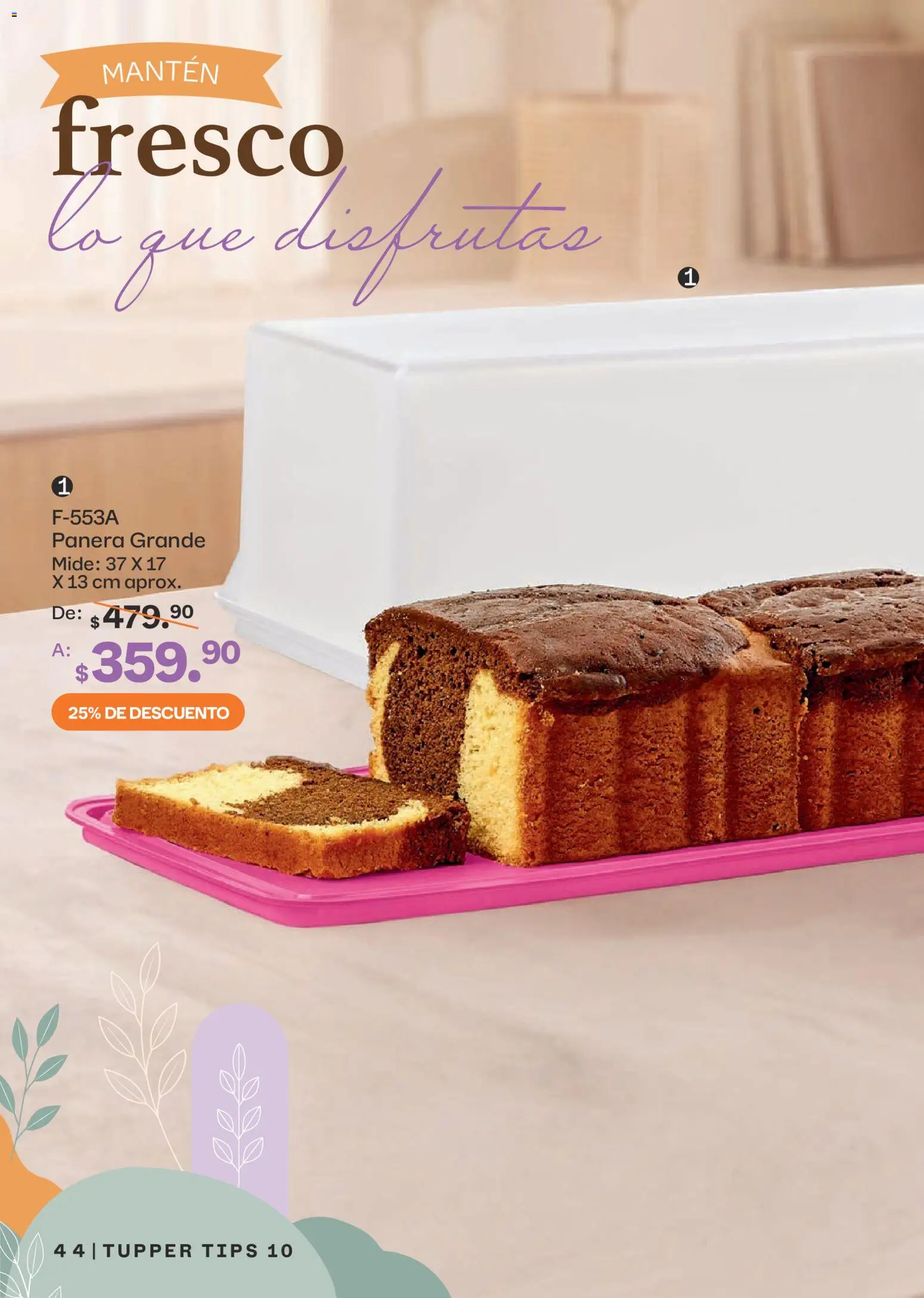 Nuevas ofertas de Tupperware válidas en toda la República Mexicana desde el 07/09/2026. ¡Encuentra las mejores ofertas en Tupperware catálogo! | Página: 44 | Productos: Panera, Tupper
