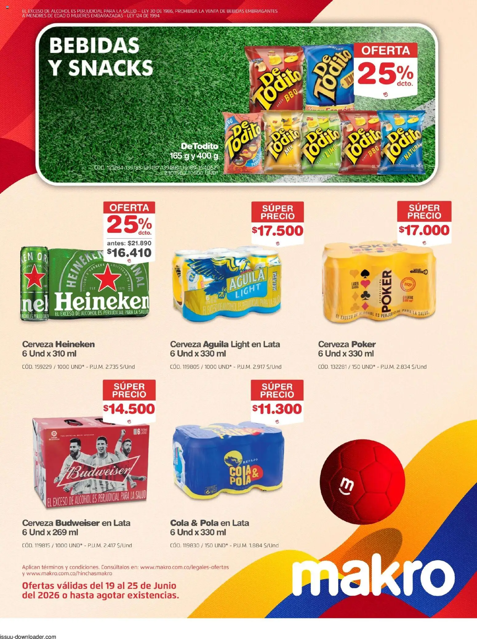 Makro revista - valida desde el 19/06/2026 | Página: 2 | Productos: Limón, Tintura, Cerveza