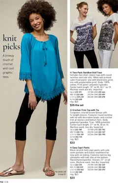 Preview of Avon weekly ads valid from 22.04.2026 | Page: 112 | Products: Trim, Crochet, Blouse, Sandals