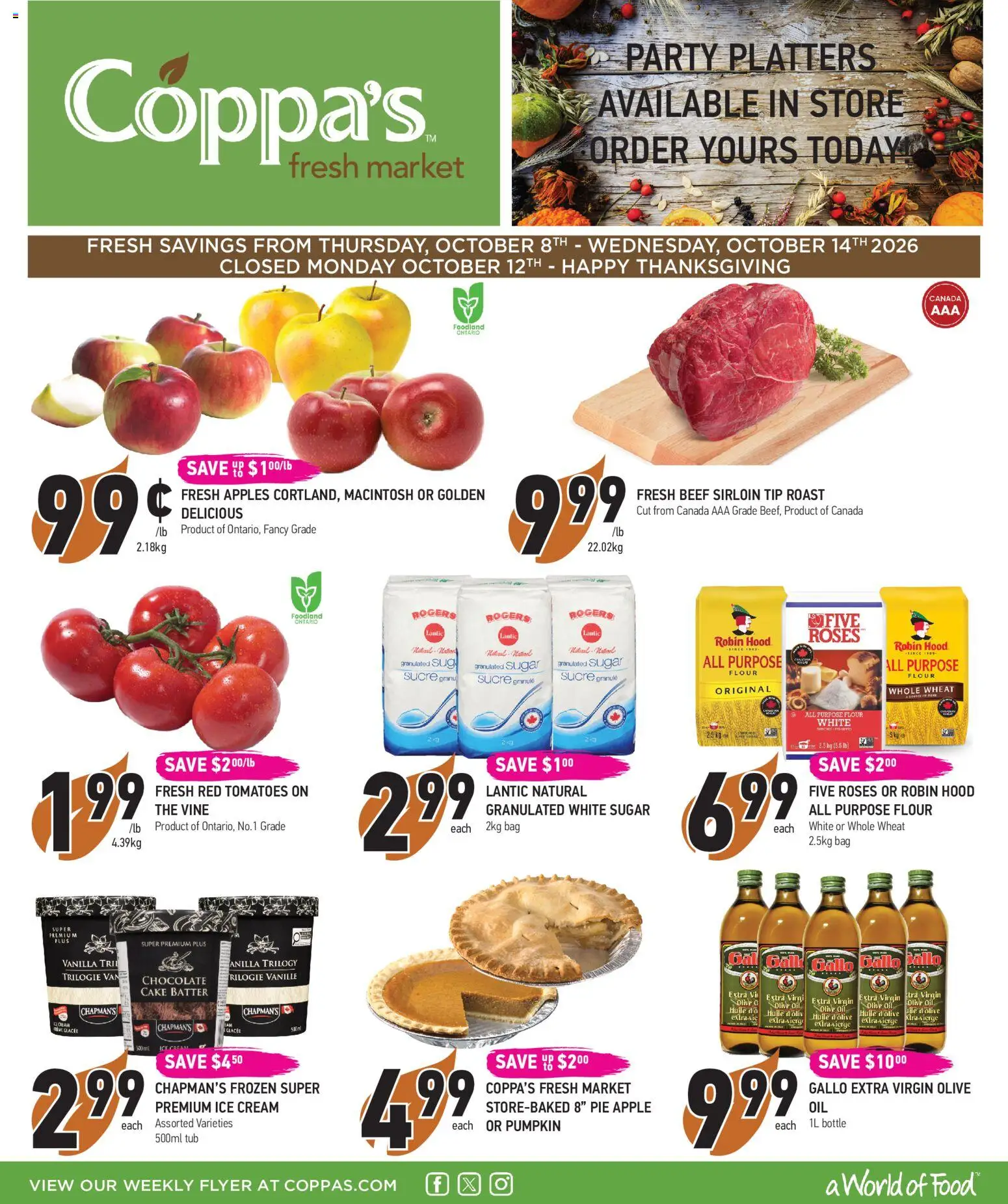 Coppas Fresh Market flyer valid from Oct 8, 2026 | Page: 1