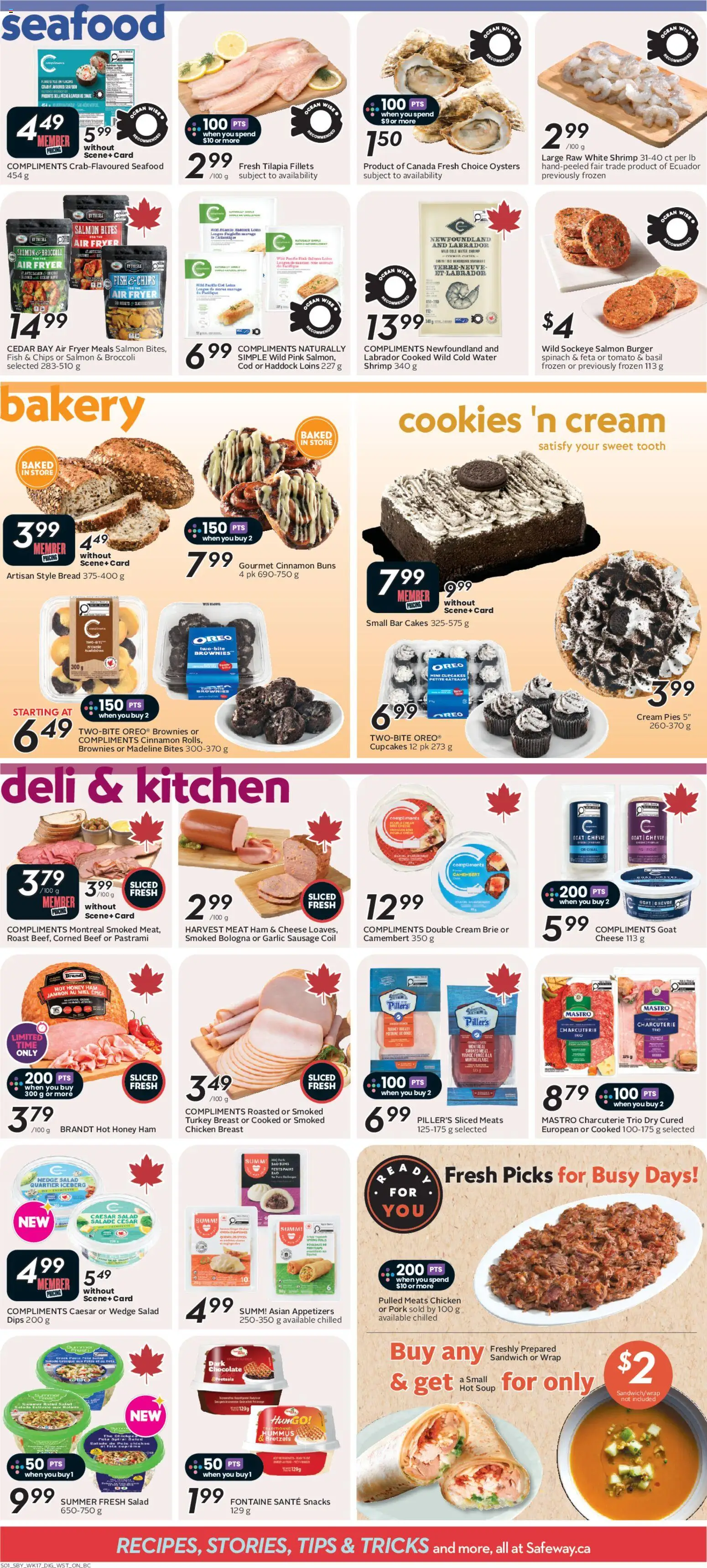 Safeway flyer valid from Aug 20, 2026 | Page: 9 | Products: Cookies, Roast, Smoked meat, Chicken breast