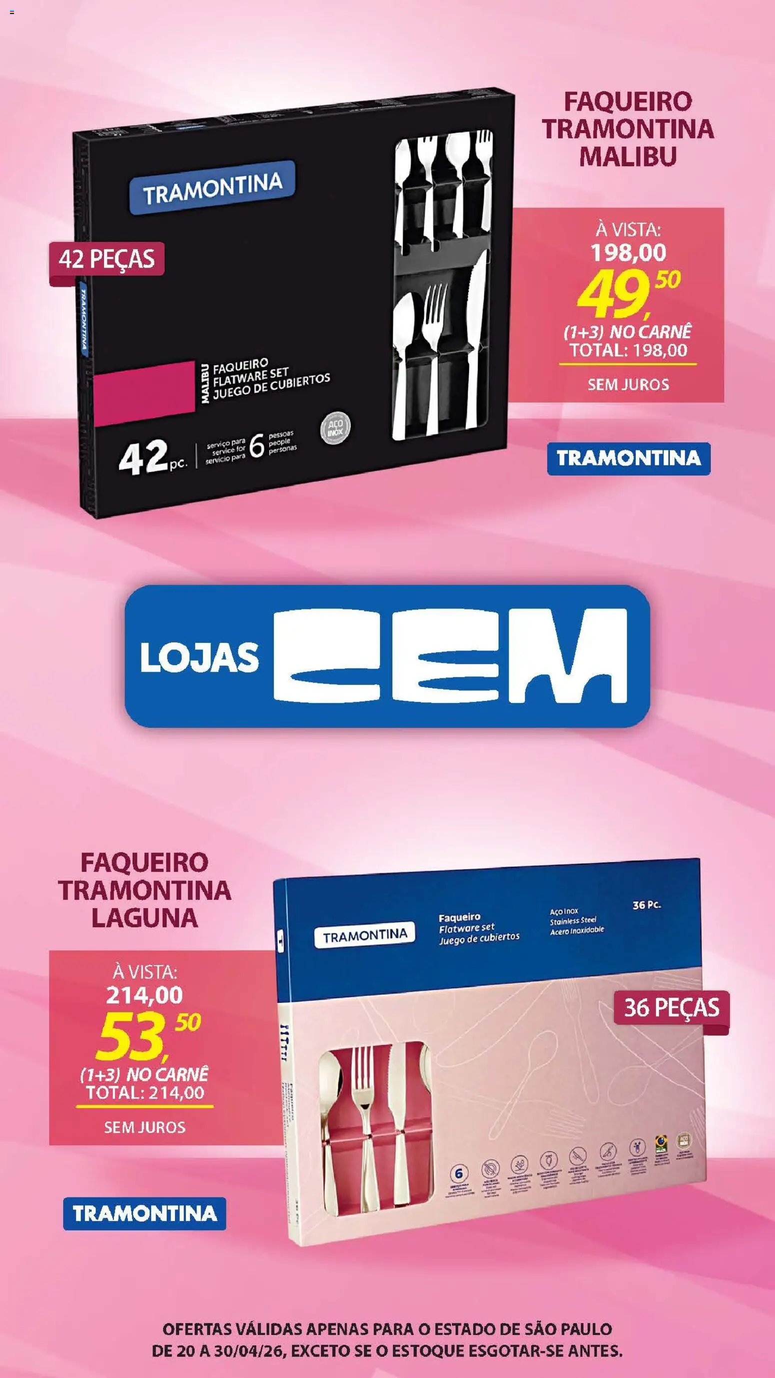 Lojas Cem Folheto - válido de 20.04.2026 | Página: 69 | Produtos: Carne