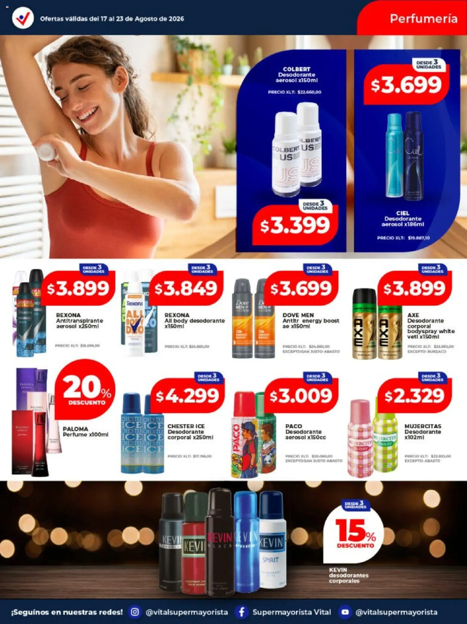 Vital - Ofertas │ válido desde el 17/08/2026 | Página: 3 | Productos: Body, Perfume, Desodorante, Antitranspirante