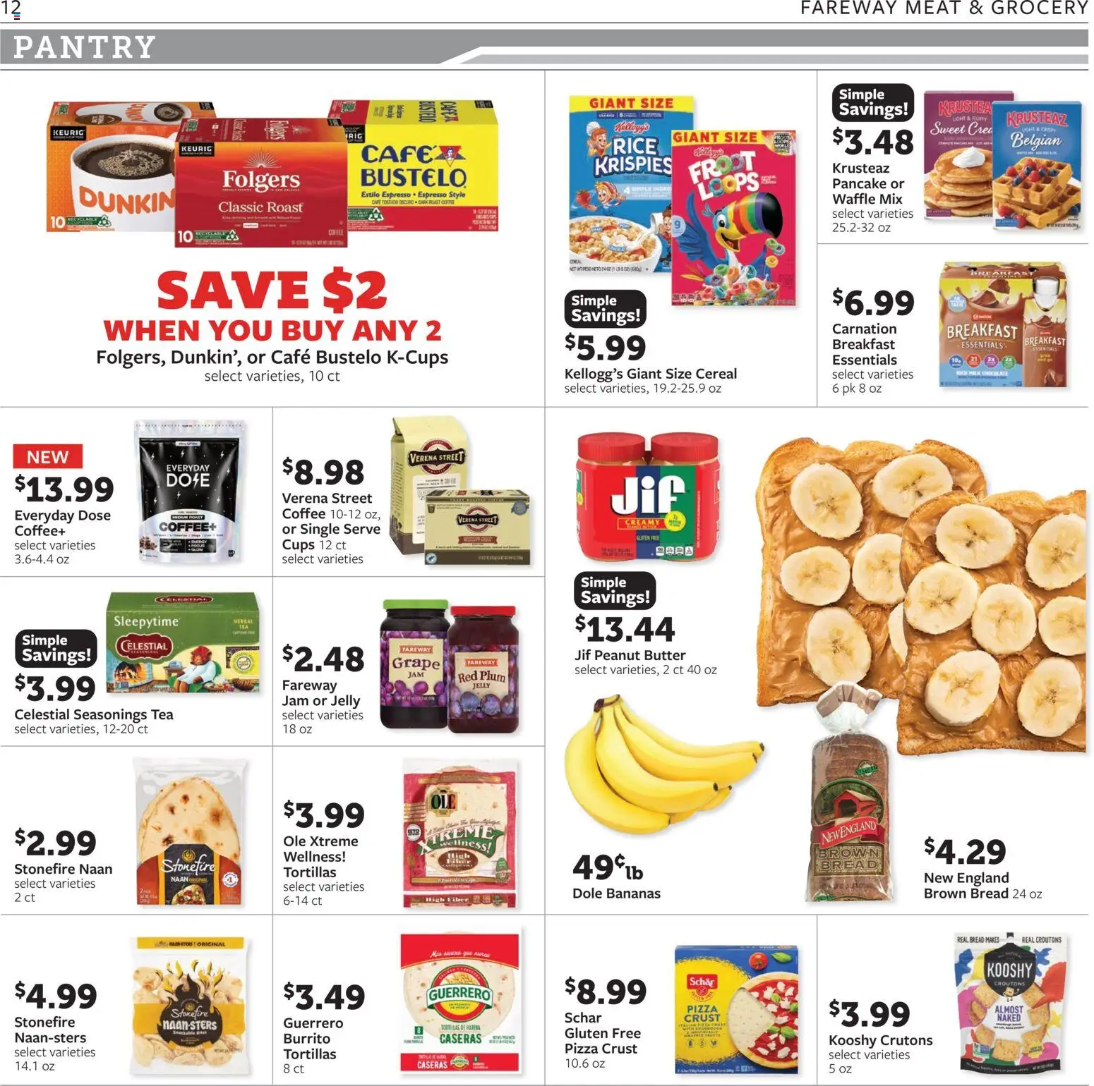 Fareway Weekly Ad - valid from 09/21/2026 | Page: 12 | Products: Butter, Bread, Tea, Jam