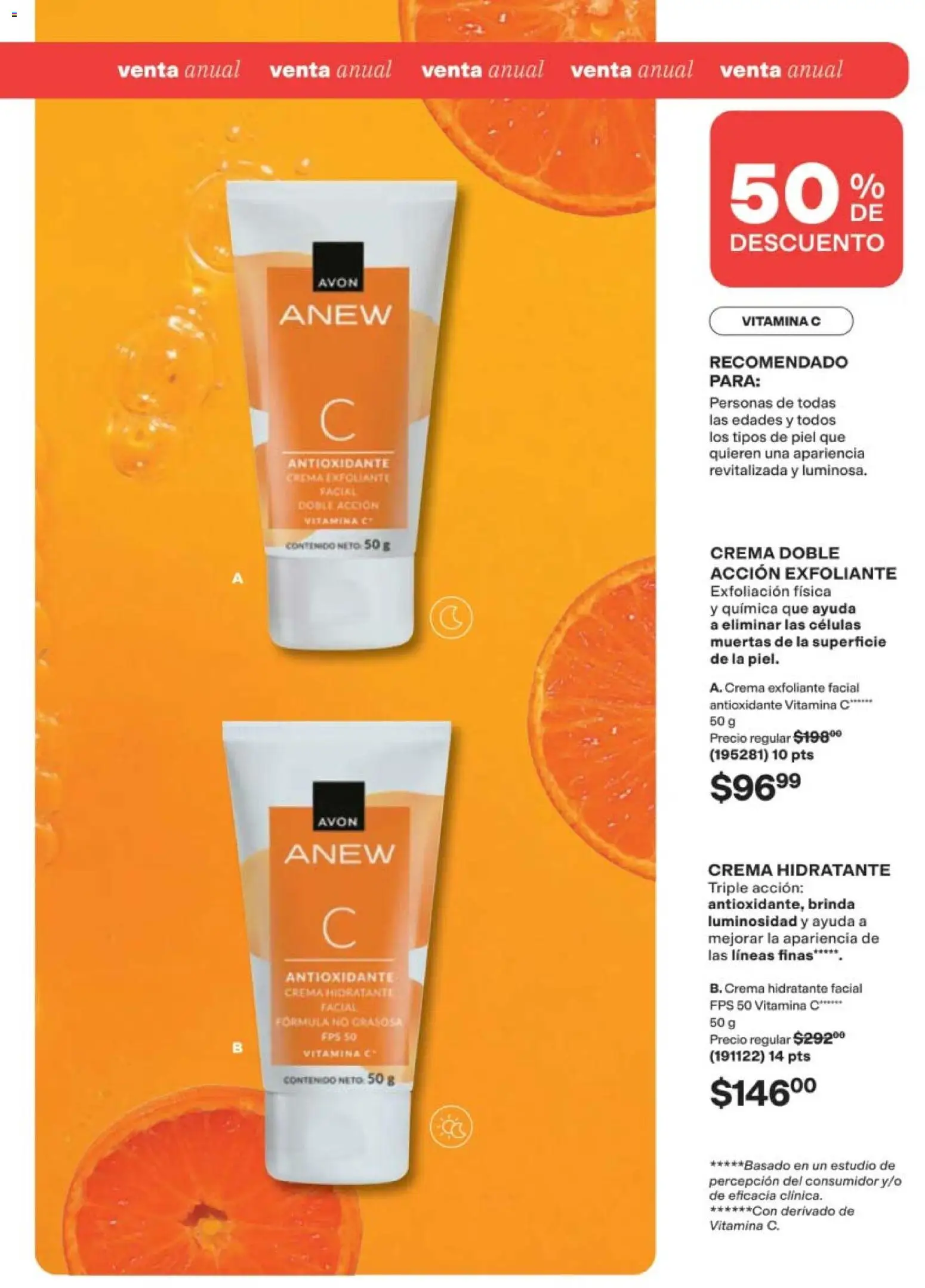 Nuevas ofertas de AVON válidas en toda la República Mexicana desde el 11/09/2026. ¡Encuentra las mejores ofertas en AVON campaña 14 2026! | Página: 111 | Productos: Crema, Exfoliante facial, Exfoliante