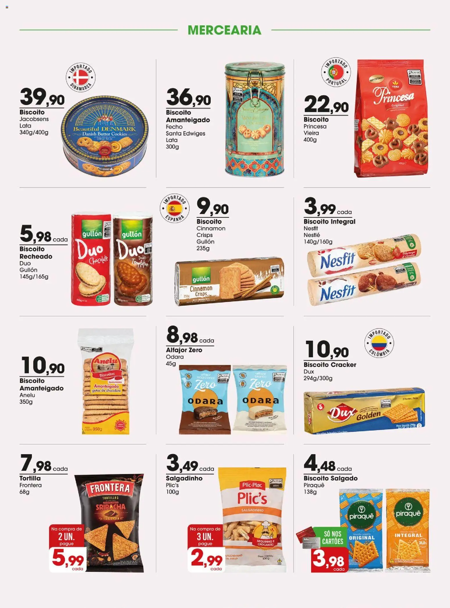 Zaffari Folheto - válido de 28/07/2026 | Página: 7 | Produtos: Biscoito, Mel, Biscoitos, Cookies