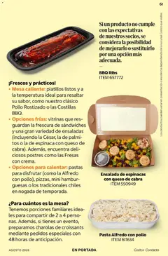 Vista previa de Ensalada de espinacas con queso de cabra, Ensalada de espinacas con queso de cabra, nuevo folleto de la tienda, válido en México a partir del 01/08/2026 | Página: 61