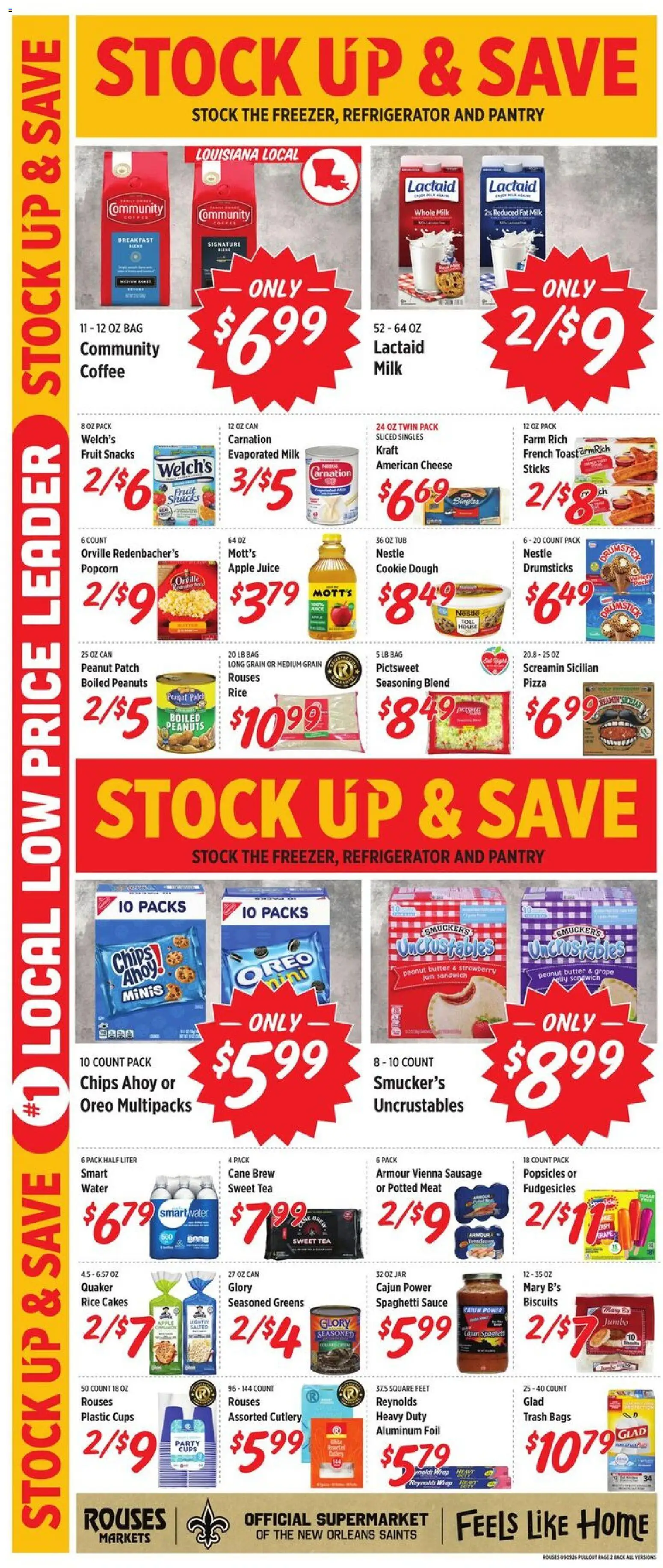 Rouses Weekly Ad - valid from 09/09/2026 | Page: 4 | Products: Rice cakes, Popcorn, Juice, Snacks