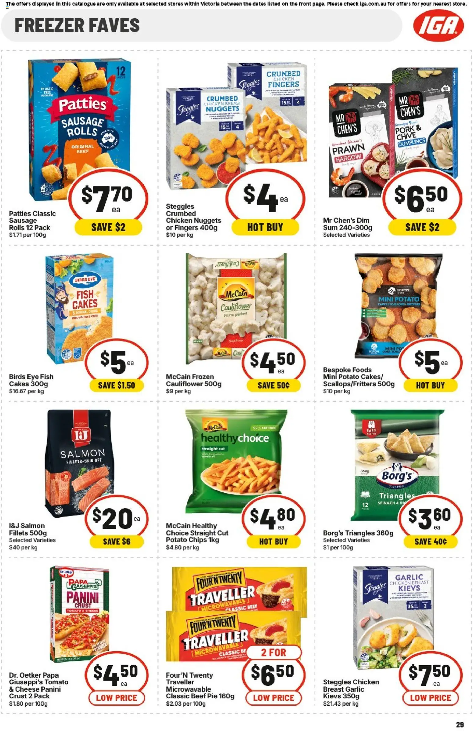 IGA catalogue - valid from 20.05.2026 | Page: 29 | Products: Cheese, Beef, Cauliflower, Freezer