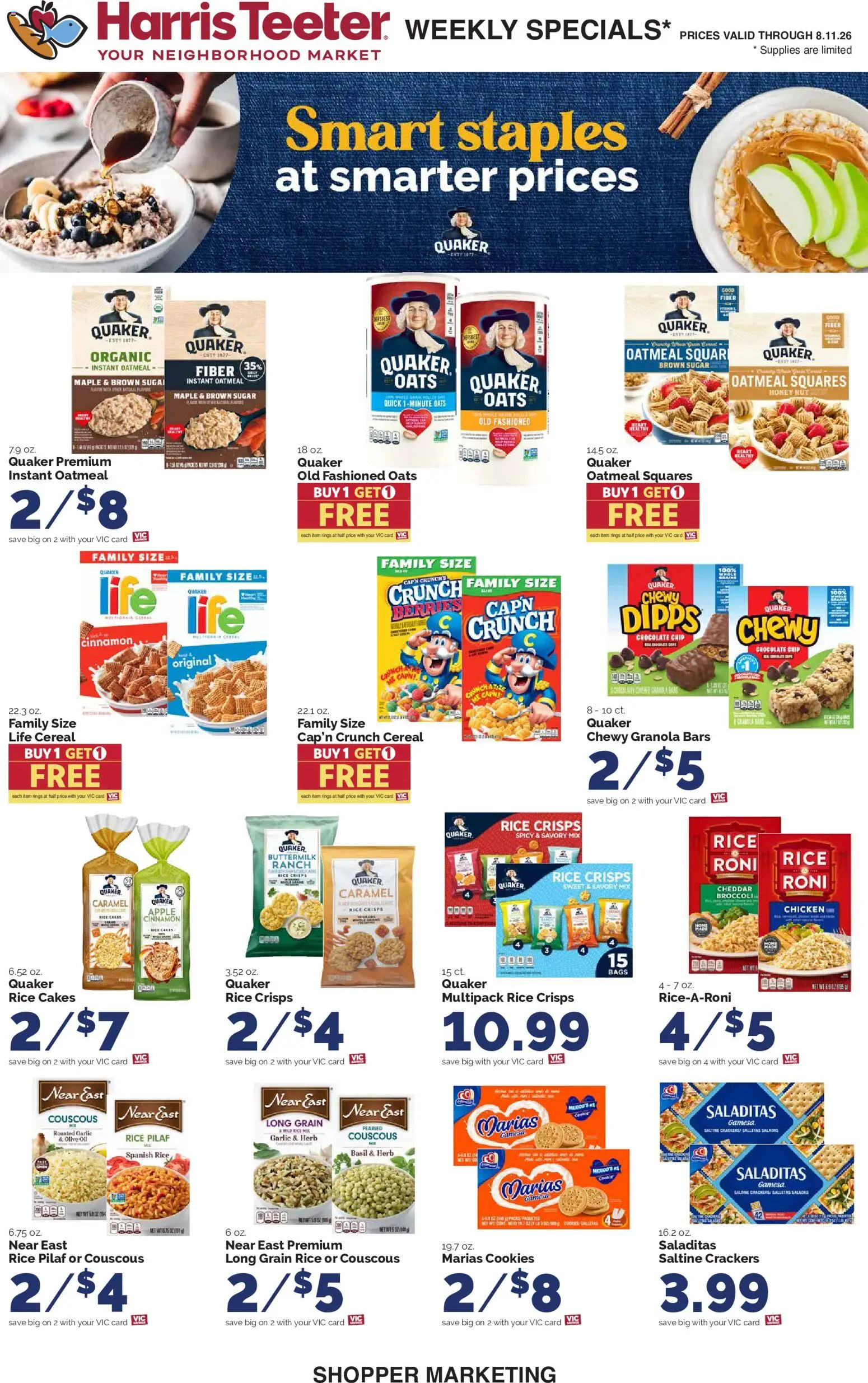 Harris Teeter Weekly Ad - valid from 08/05/2026 | Page: 14 | Products: Broccoli, Oil, Garlic, Chocolate Chip