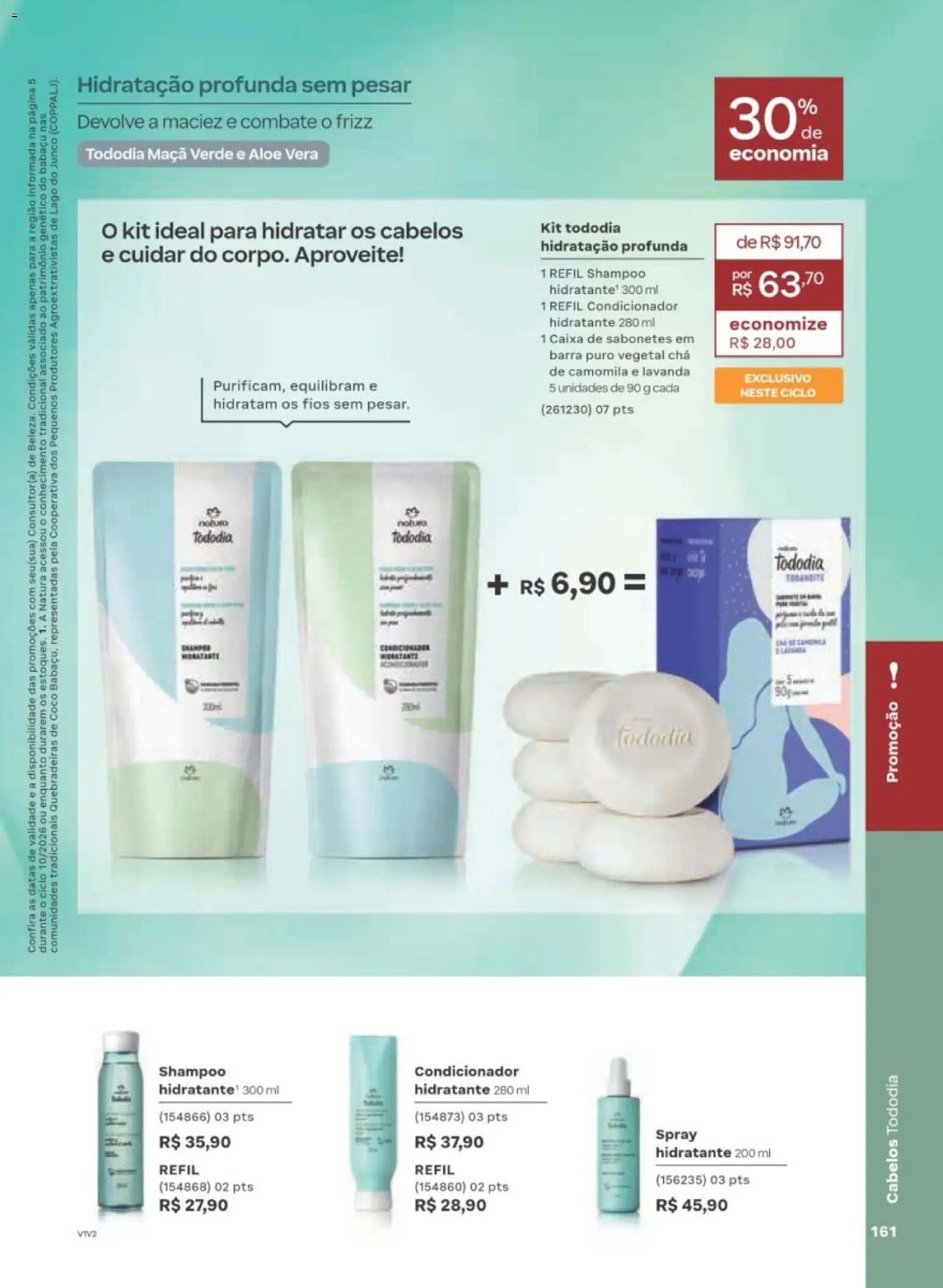 Natura Folheto - válido de 22/06/2026 | Página: 161 | Produtos: Coco, Condicionador, Caixa, Chá