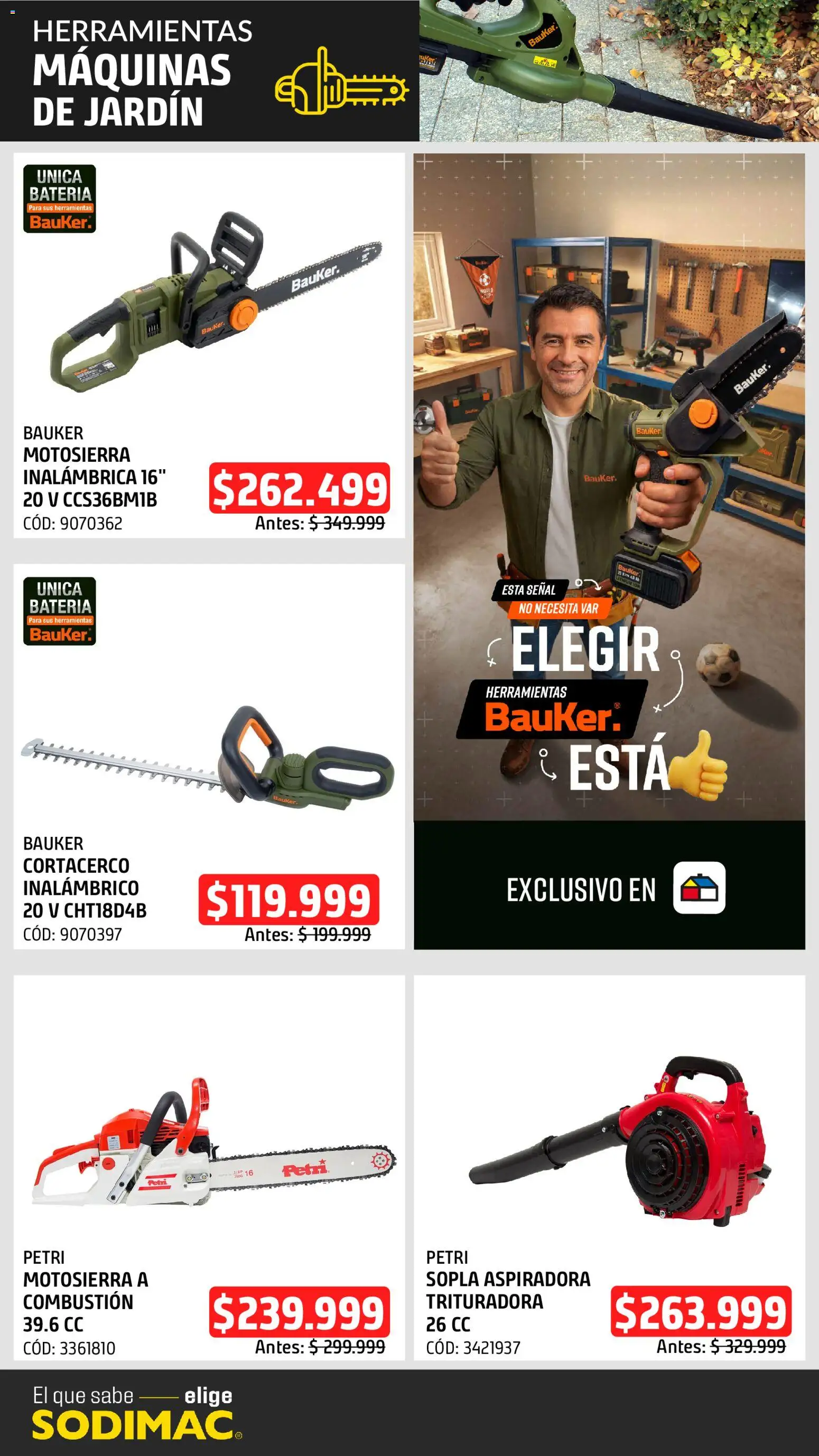 Sodimac catálogo │ válido desde el 16.06.2026 | Página: 12 | Productos: Motosierra, Aspiradora, Batería