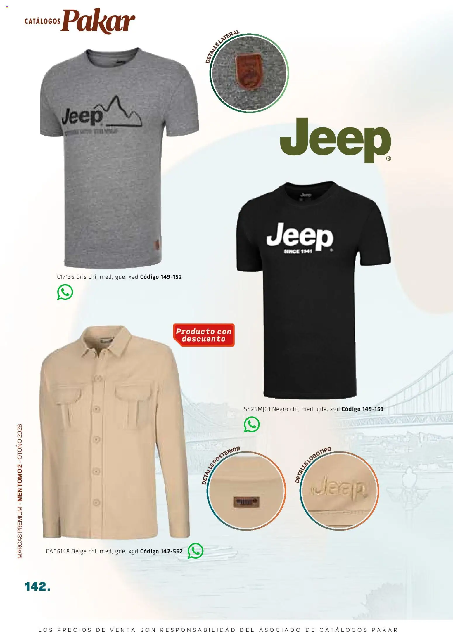 Nuevas ofertas de SC Pakar válidas en toda la República Mexicana desde el 28/08/2026. ¡Encuentra las mejores ofertas en SC Pakar catálogo Premium Men Tomo 2! | Página: 142