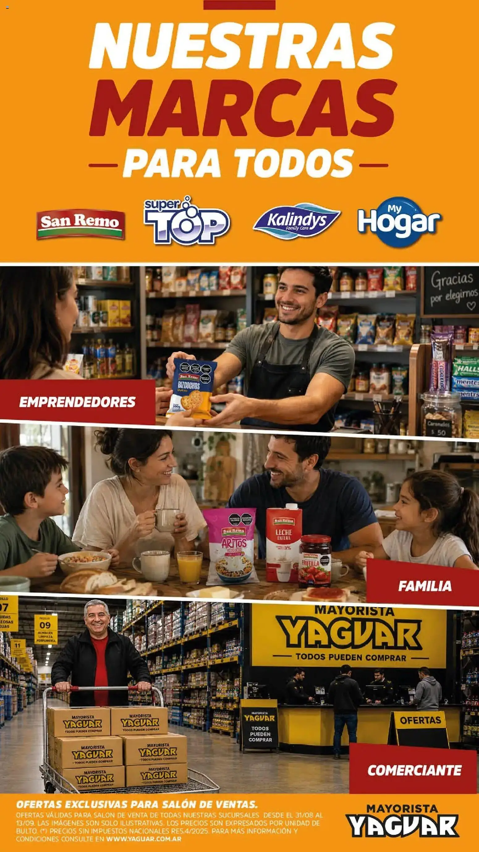 Yaguar - Nuestras marcas Parque Chacabuco │ válido desde el 31/08/2026 | Página: 1 | Productos: Frutilla, Leche, Bizcochos