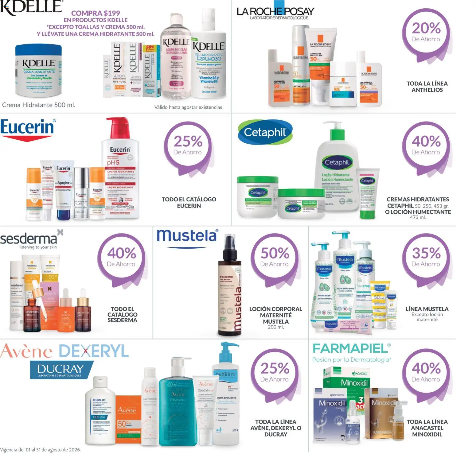 Nuevas ofertas de Farmacia Guadalajara válidas en toda la República Mexicana desde el 01/08/2026. ¡Encuentra las mejores ofertas en Farmacia Guadalajara catálogo Dermo! | Página: 2 | Productos: Col, Loción, Limpiador, Toallas