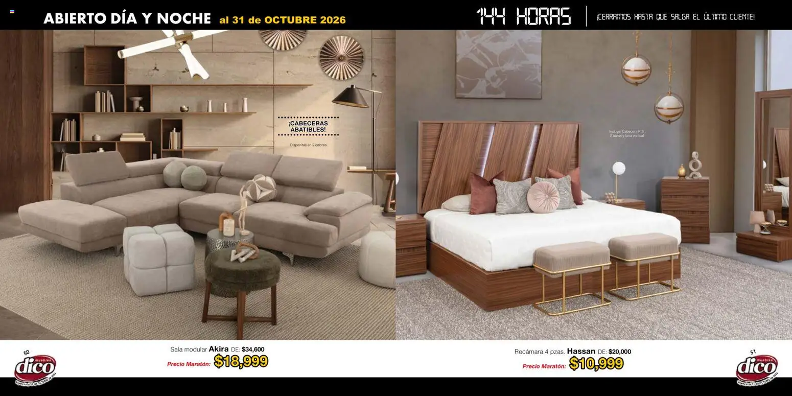Nuevas ofertas de Muebles Dico válidas en toda la República Mexicana desde el 22/01/2026. ¡Encuentra las mejores ofertas en Muebles Dico catálogo! | Página: 26