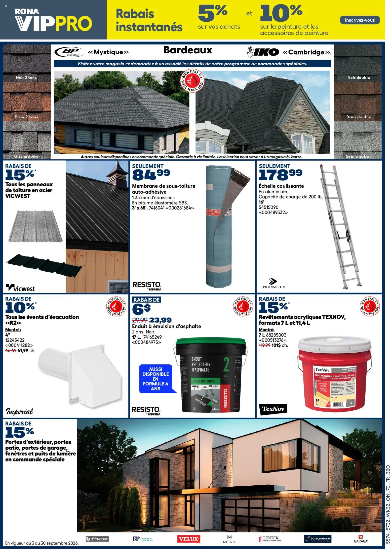 Rona flyer valid from Sep 3, 2026 | Page: 11
