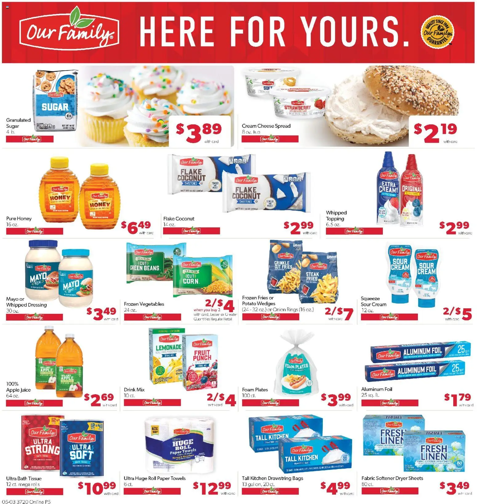 Family Fare Weekly Ad - NE - valid from 03.05.2026 | Page: 12 | Products: Juice, Fabric softener, Vegetables, Dryer