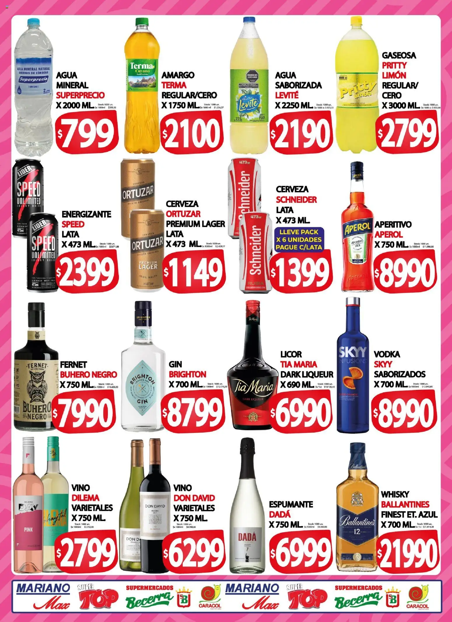 Mariano Max - Catálogo │ válido desde el 22.04.2026 | Página: 5 | Productos: Vodka, Fernet, Agua, Limón