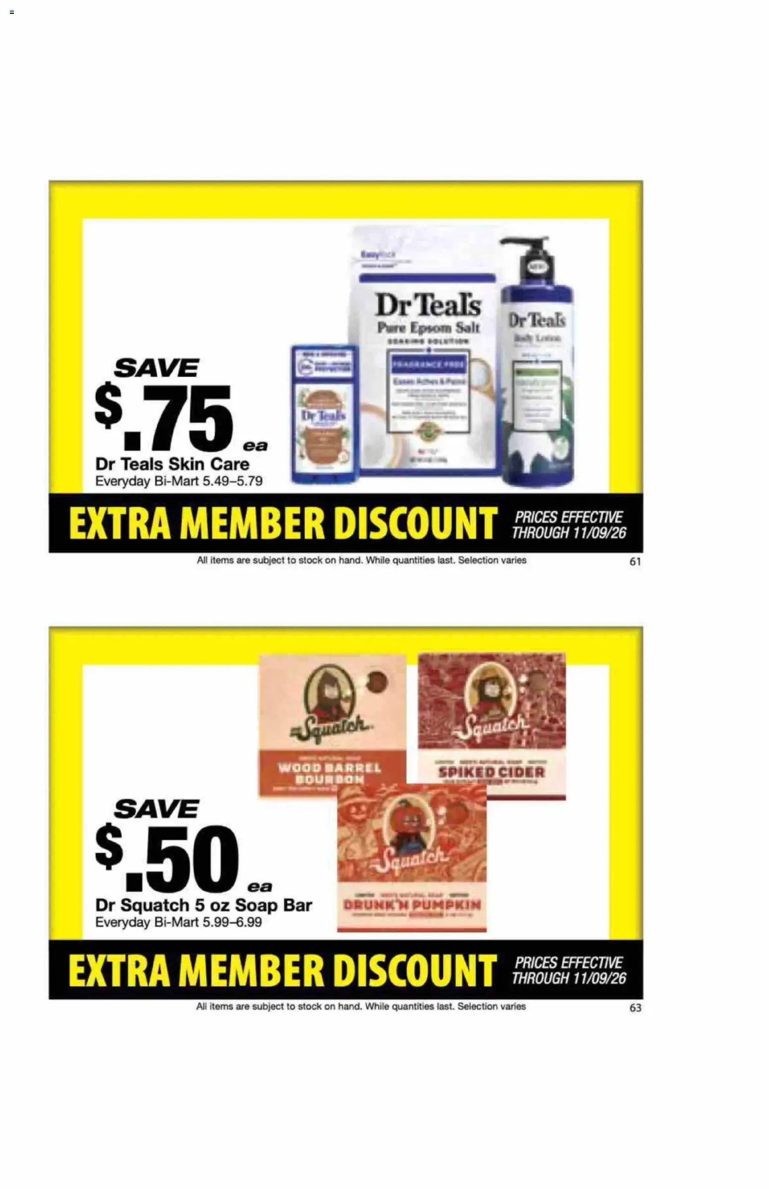 Bi-Mart Extra Member Discount Book - valid from 10/27/2026 | Page: 33