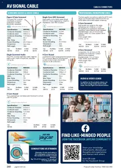 Preview of Jaycar Engineering & Scientific Catalogue 2025/2026  - valid from 09.07.2025 | Page: 260 | Products: Socket, Light, Audio, Screen