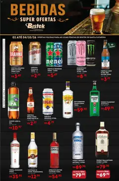 Bistek Supermercados ofertas Bebidas - Pré-Visualização do folheto da loja Bistek Supermercados, válido de 02/10/2026 | Página: 1
