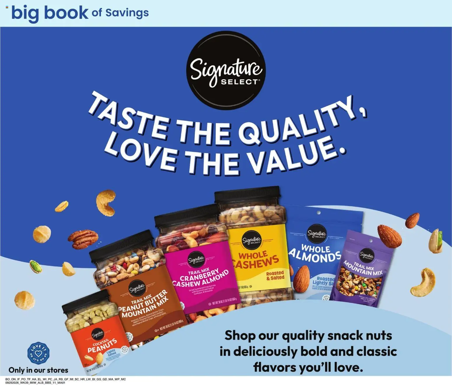 Albertsons Big Book of Savings - valid from 09/29/2026 | Page: 10 | Products: Chocolate, Nuts, Peanuts, Peanut butter