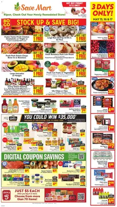 Preview of Save Mart weekly ads valid from 13.05.2026