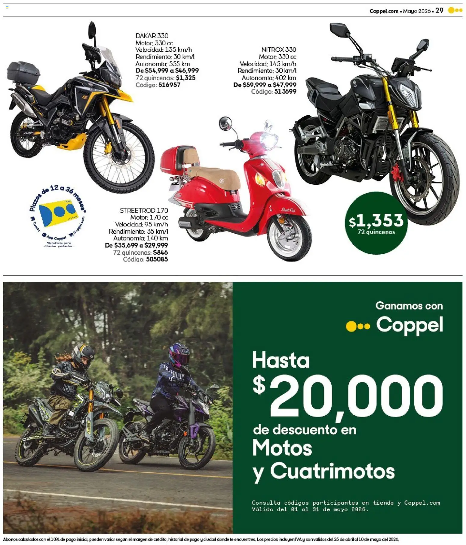 Nuevas ofertas de Coppel válidas en toda la República Mexicana desde el 25.04.2026. ¡Encuentra las mejores ofertas en Coppel catálogo Claro que la vas a querer! | Página: 29 | Productos: Té
