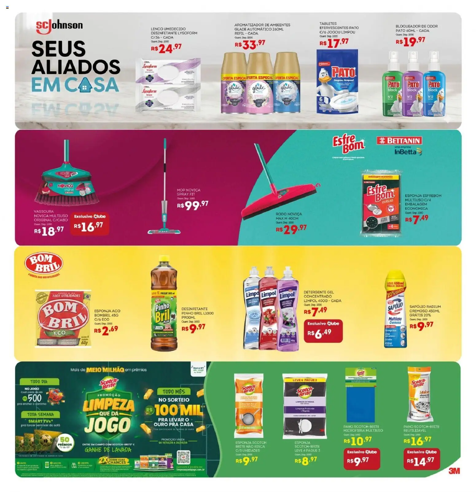 Bistek Supermercados Folheto - válido de 20.05.2026 | Página: 17 | Produtos: Detergente, Lenço, Desinfetante, Vassoura