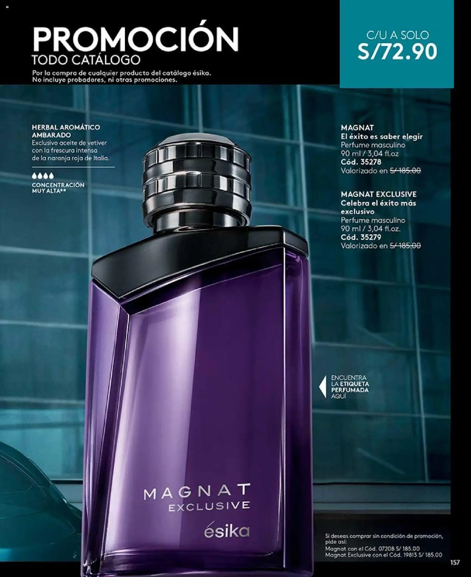 Catálogo Ésika válido desde 11/07/2026 | Página: 169 | Productos: Aceite, Perfume