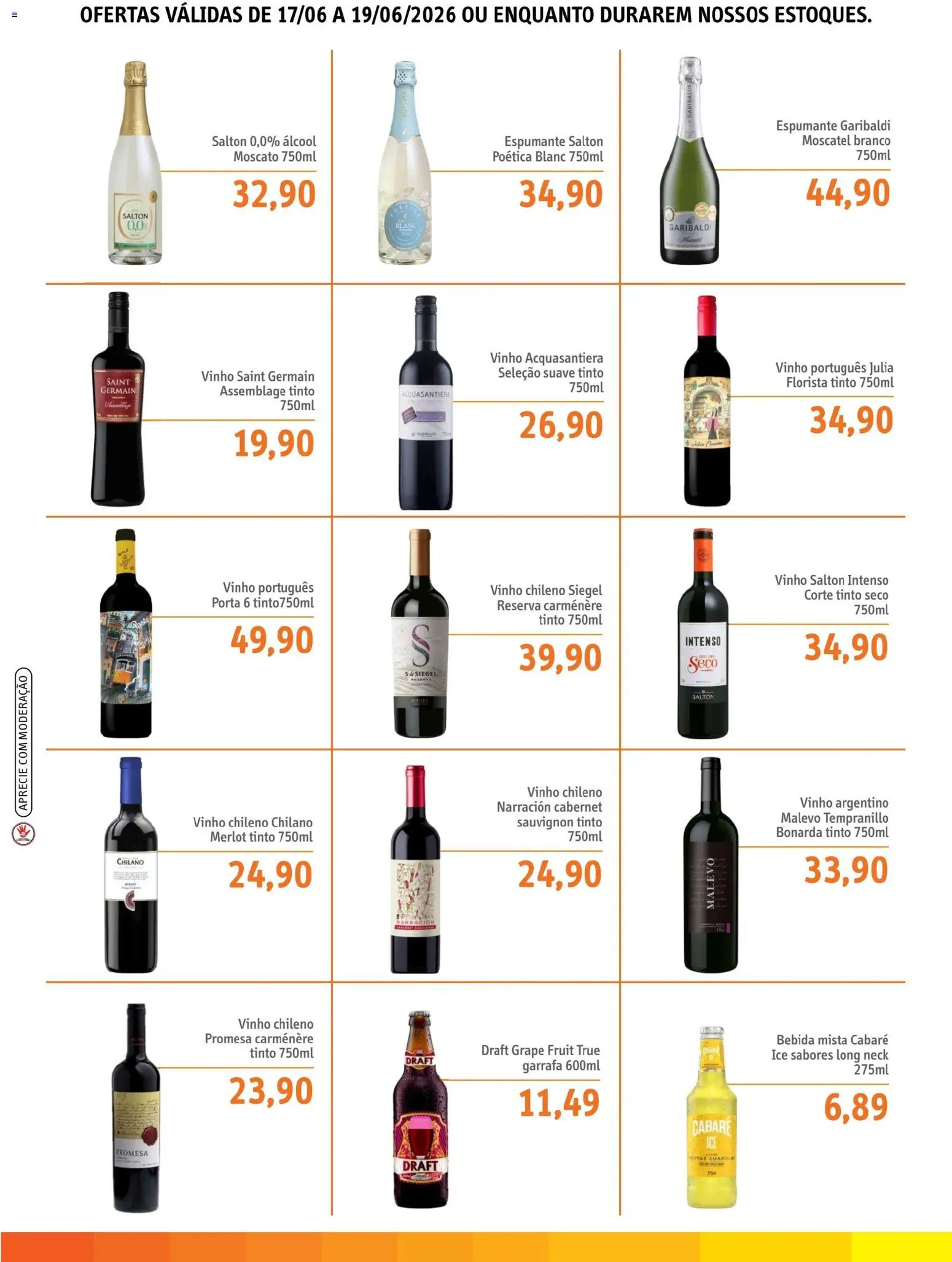 Sonda Folheto - válido de 17.06.2026 | Página: 3 | Produtos: Espumante, Porta, Vinho, Bebida