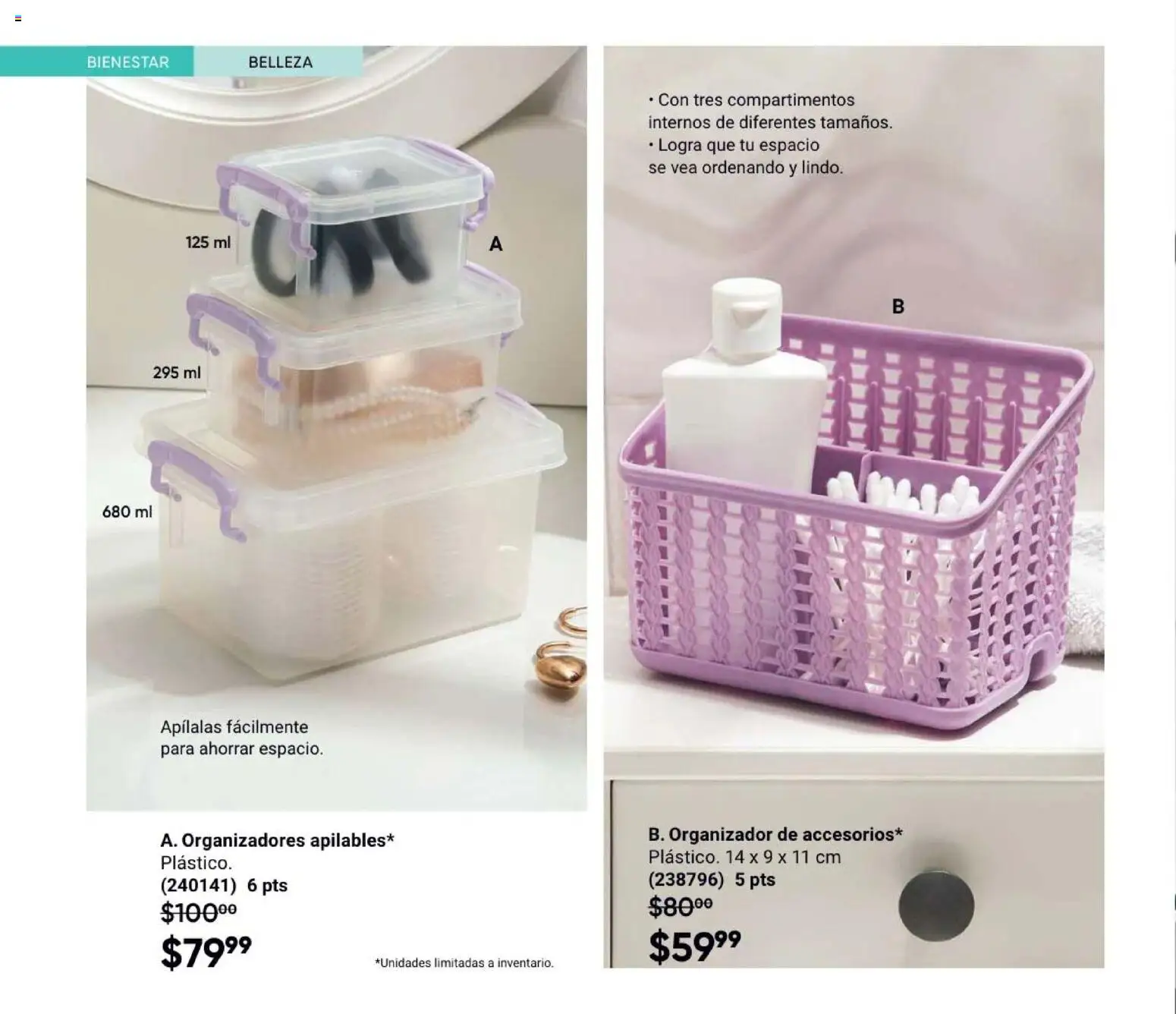 Nuevas ofertas de AVON válidas en toda la República Mexicana desde el 31/07/2026. ¡Encuentra las mejores ofertas en AVON Casa & Estilo 12 2026! | Página: 130 | Productos: Organizador