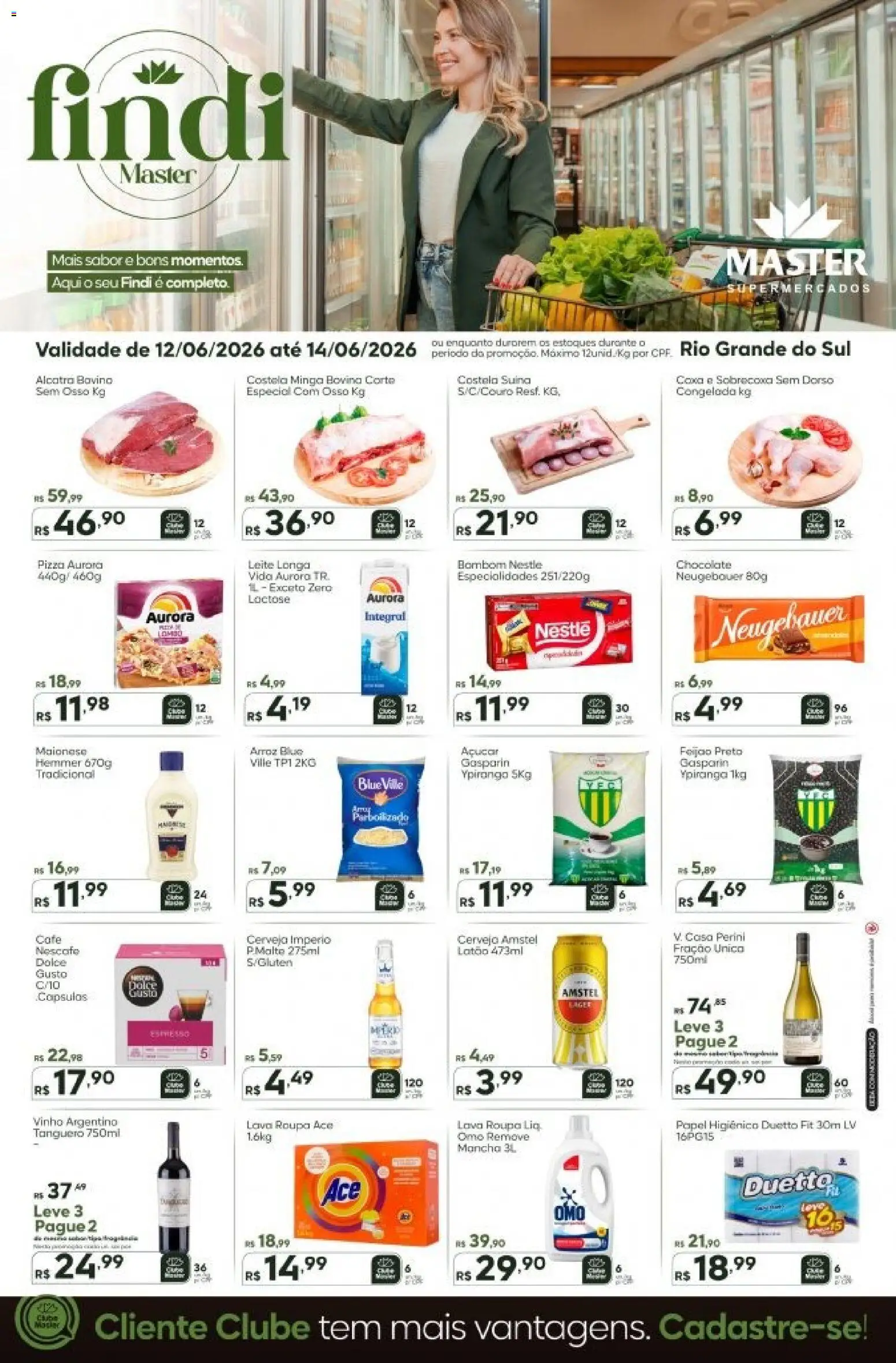 Master Folheto - válido de 12.06.2026 | Página: 1 | Produtos: Alcatra, Neugebauer, Chocolate, Cerveja