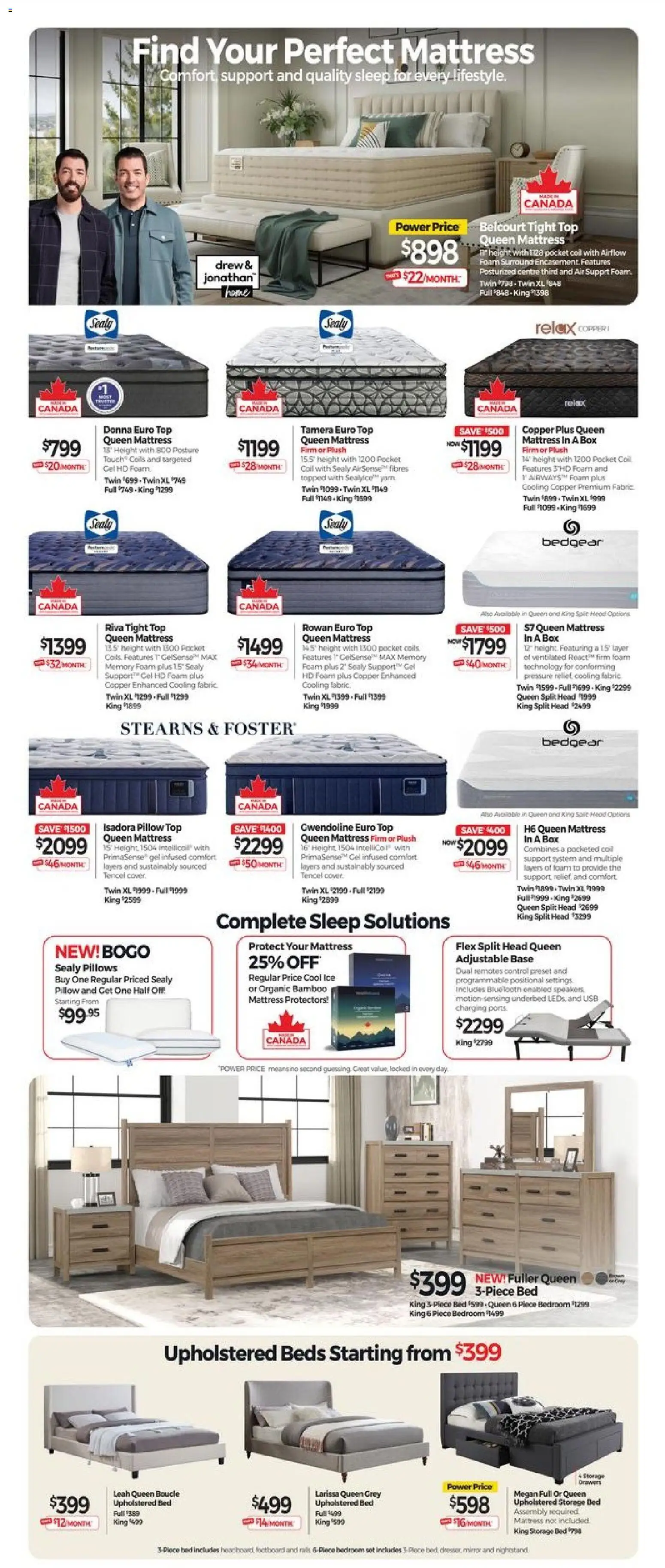 Tepperman's flyer valid from Aug 21, 2026 | Page: 9 | Products: Foam, Mattress, Pillow, Box