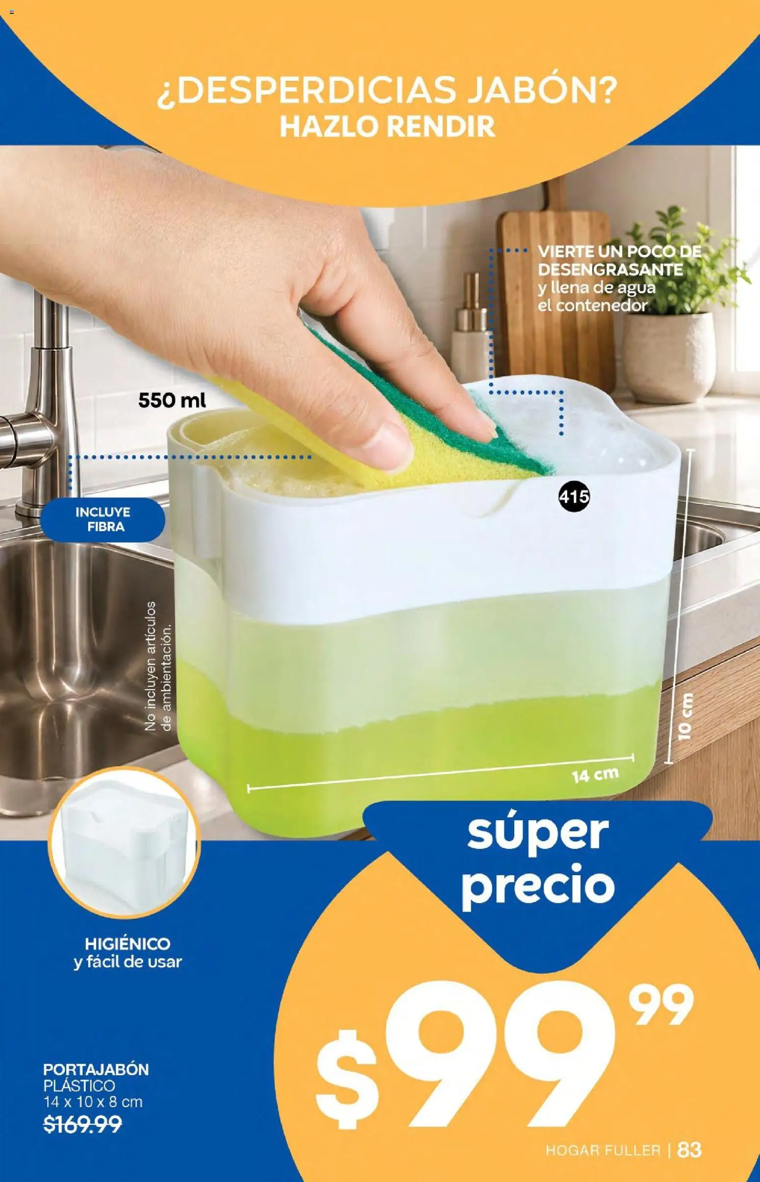 Nuevas ofertas de Fuller válidas en toda la República Mexicana desde el 24.06.2026. ¡Encuentra las mejores ofertas en Fuller campaña 6 2026! | Página: 64 | Productos: Agua, Desengrasante, Contenedor, Jabón