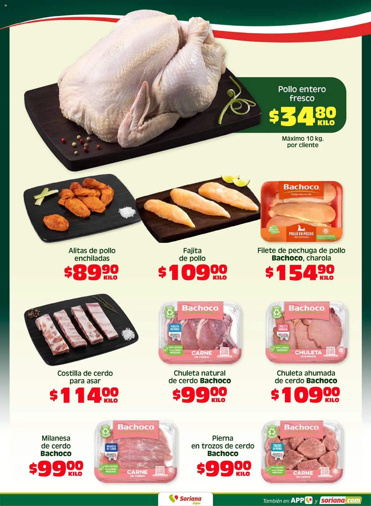 Nuevas ofertas de Soriana válidas en toda la República Mexicana desde el 01.05.2026. ¡Encuentra las mejores ofertas en Soriana Fin de Semana Súper: Tijuana, Mexicali, Ensenada, San Luis Río Colorado y Tecate! | Página: 3 | Productos: Pollo, Milanesa, Cerdo